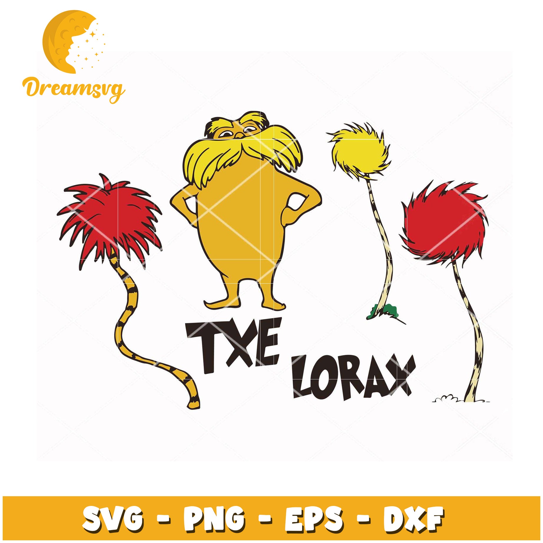 The Lorax SVG Cut Files for Crafting and DIY Projects Download