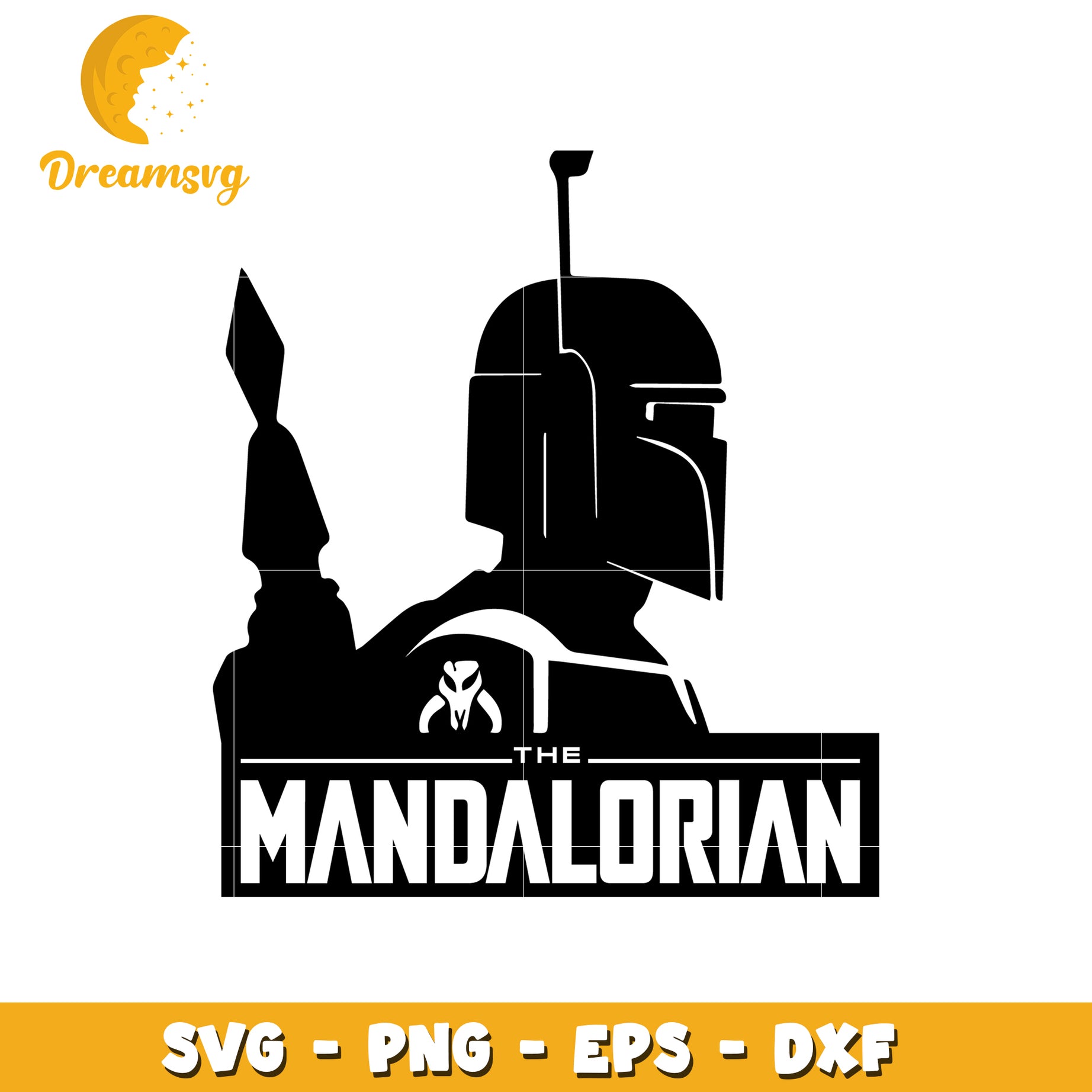 The Mandalorian SVG Design for Crafting and Printing Use