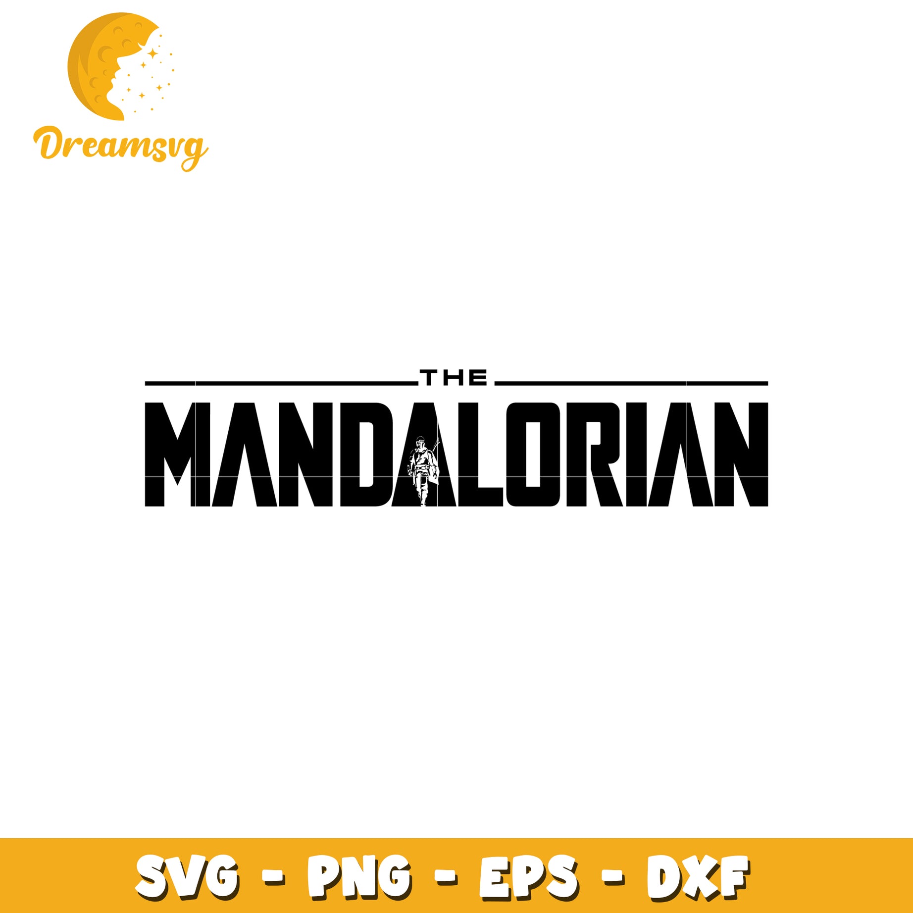 The Mandalorian SVG PNG EPS DXF