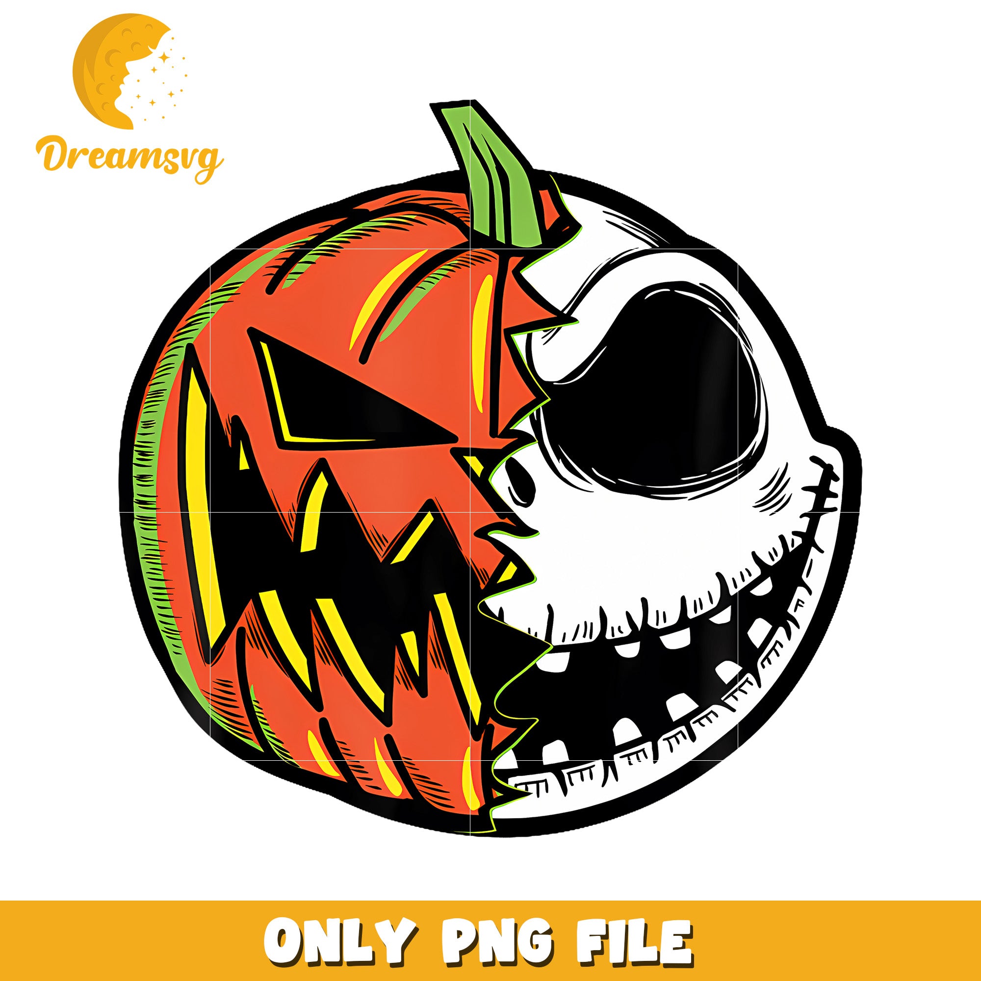 The Nightmare Before Christmas Pumpkin Face png, cartoon png, happy holiday png