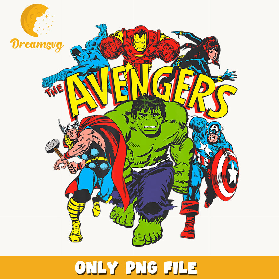 The Avengers Marvel PNG, Superhero Comic Design, Hulk Thor PNG