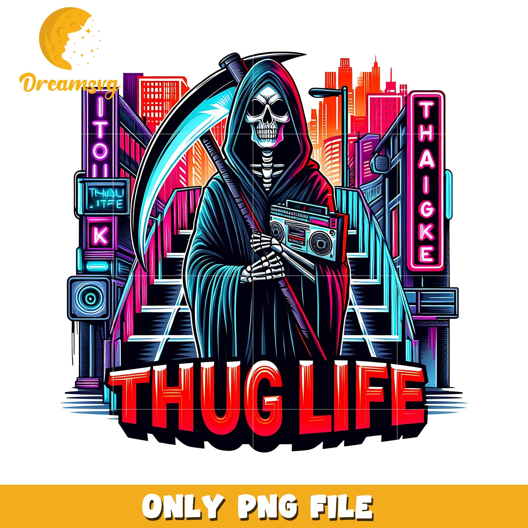 The Death thuglife horror killer png, Halloween horror movies png