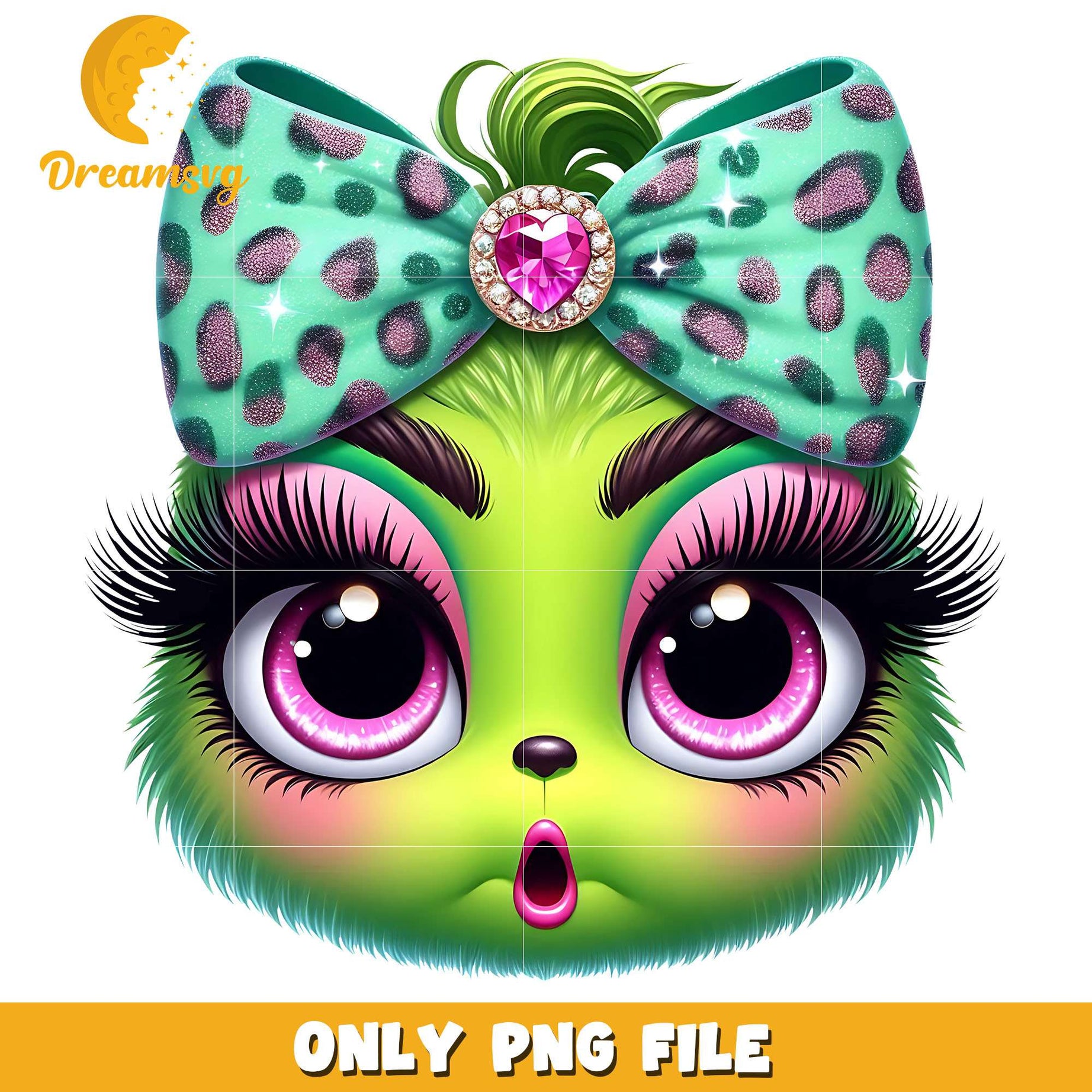 The grinch and green bow png, grinch png, christmas png