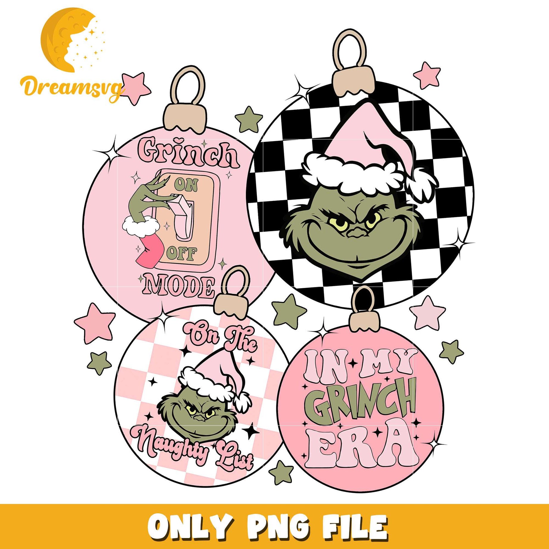 The grinch christmas bauble png, dr seuss png, christmas png