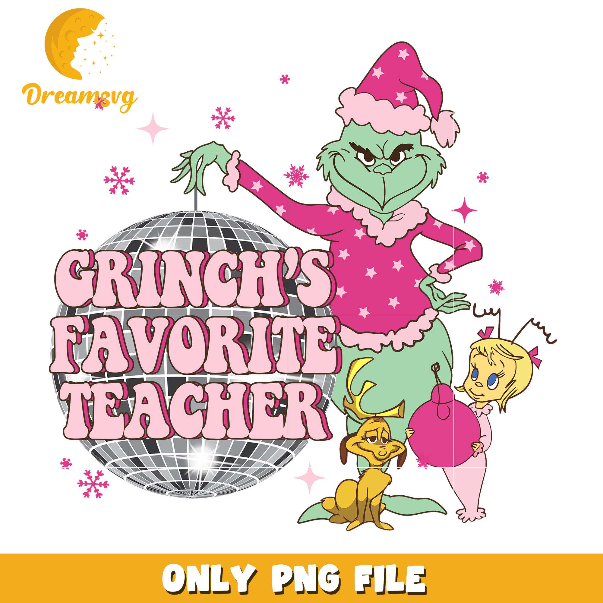 The grinch favorite teacher christmas png, grinch png, christmas png