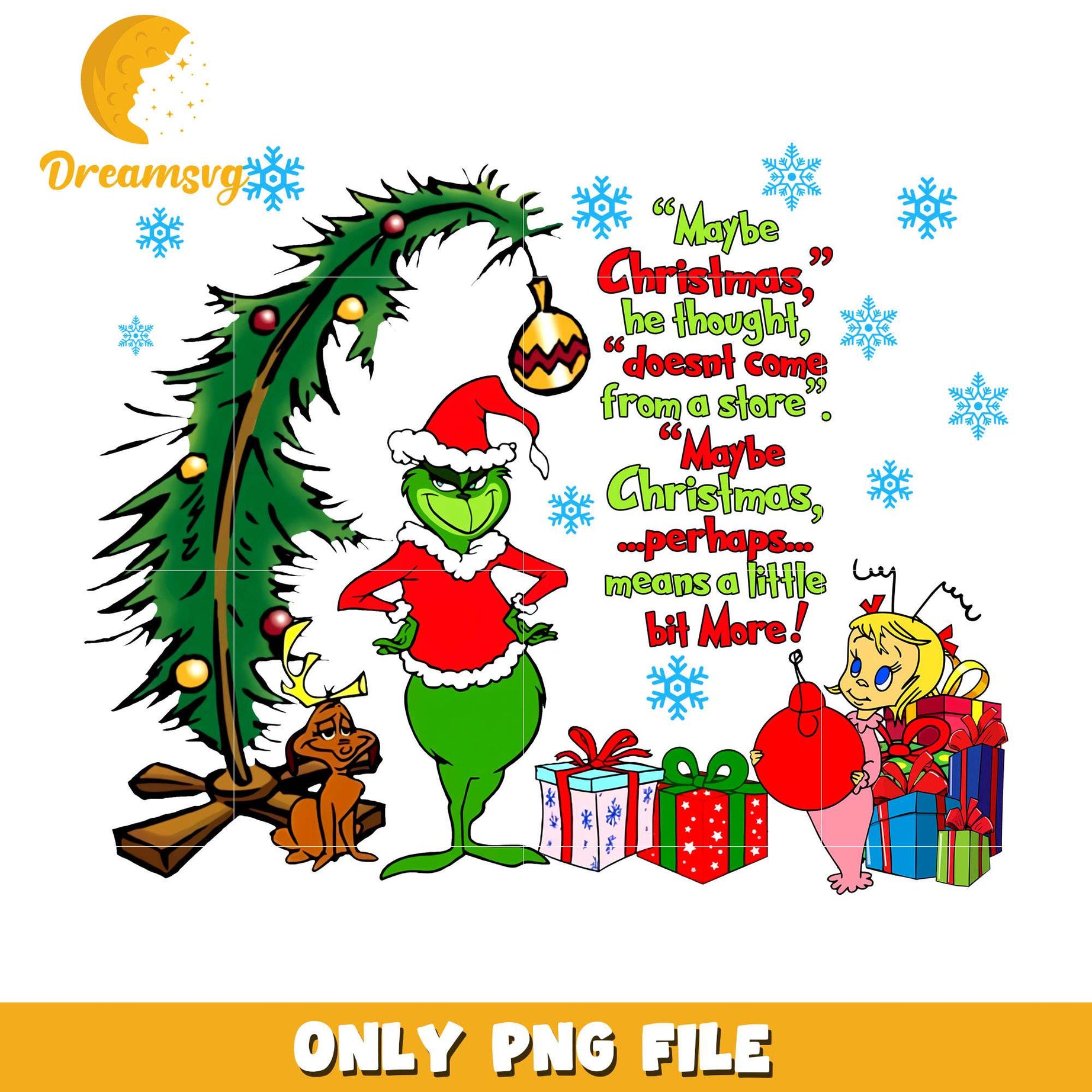 The grinch maybe christmas he thought png, grinch png, christmas png