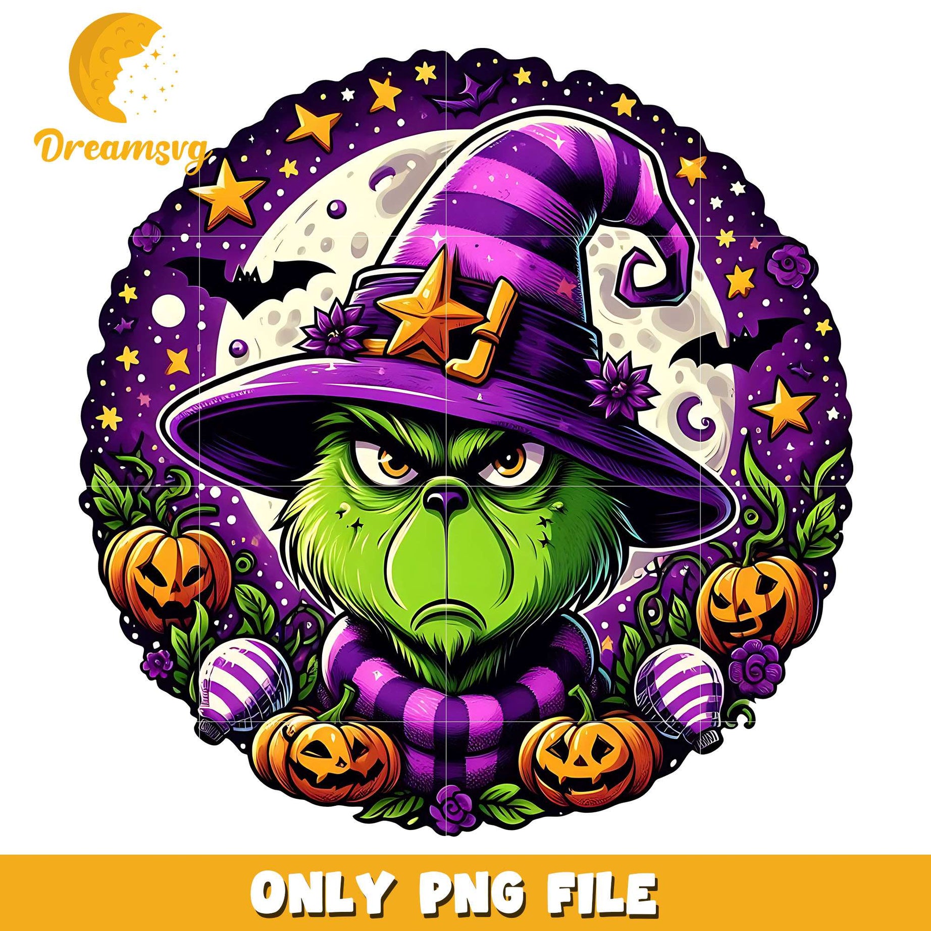 The witch grinch halloween png, grinch png, halloween png