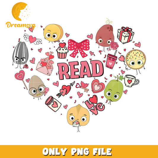 The bad seed the good bean valentine png, valentine heart png