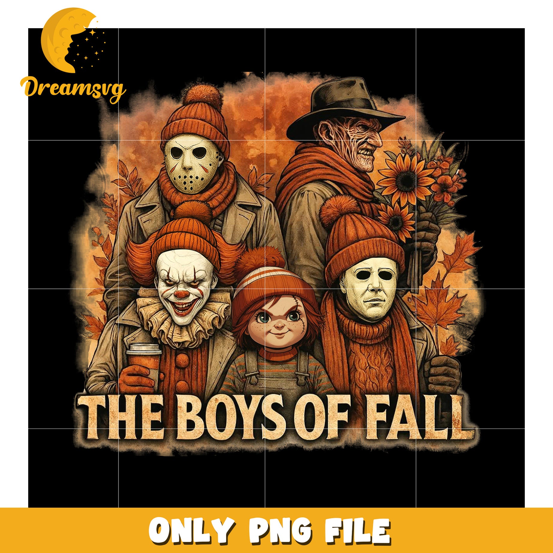 The boys of fall design png, halloween cartoons png, spirit halloween png