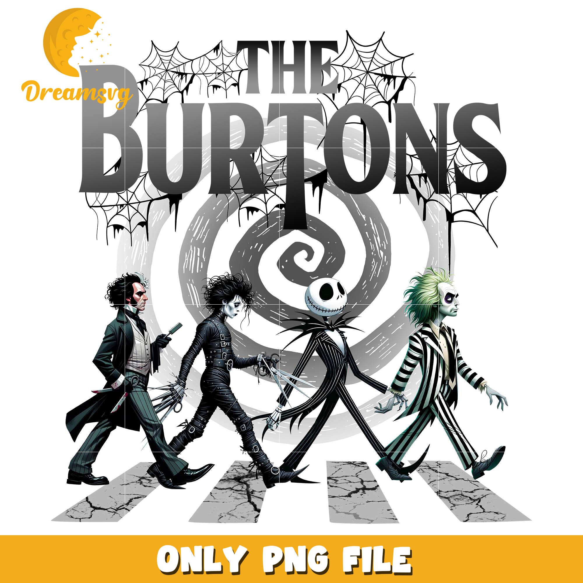 The burtons black png, halloween decor​ png, halloween background​​ png