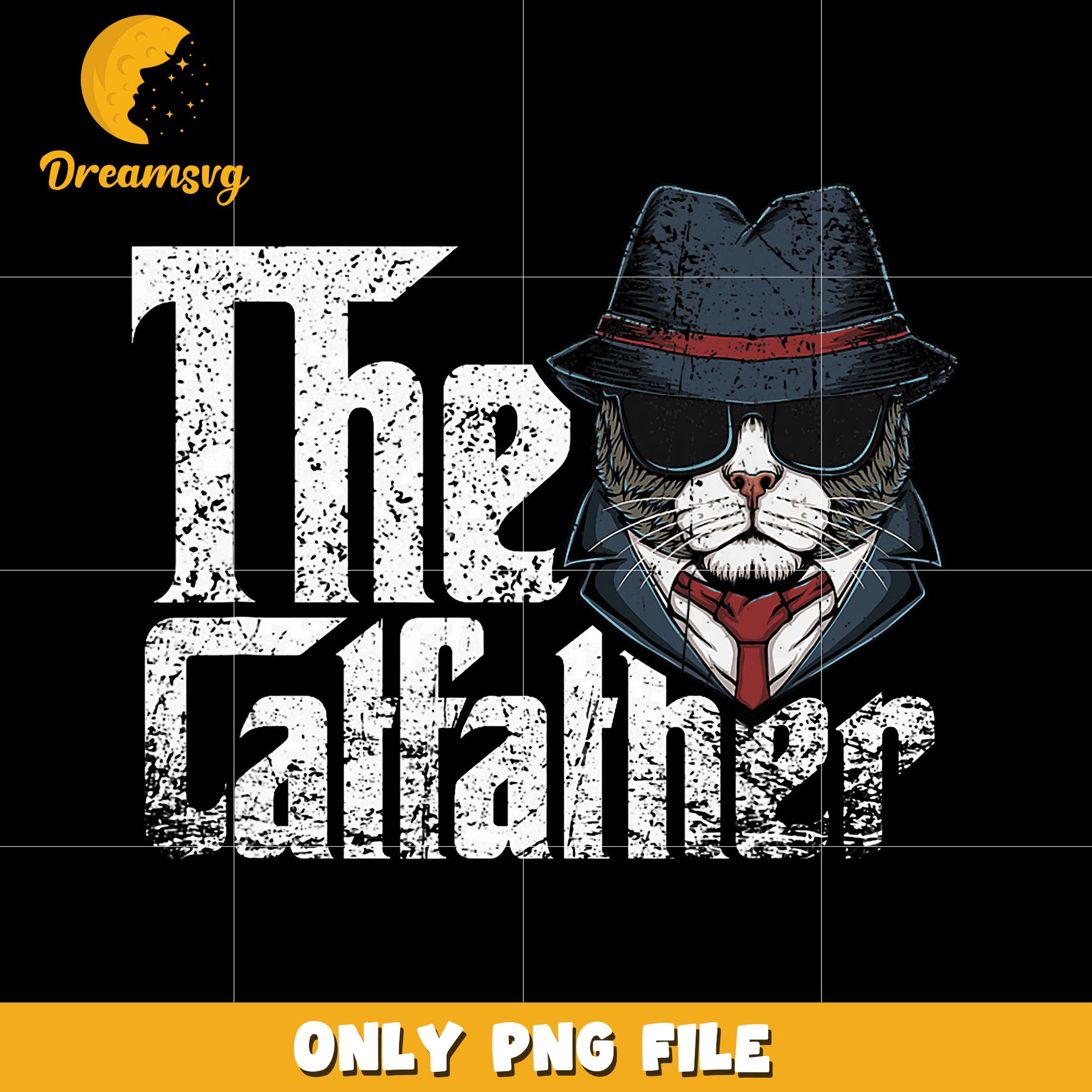 The catfather png, cat dad png, cat lover png, funny dad png