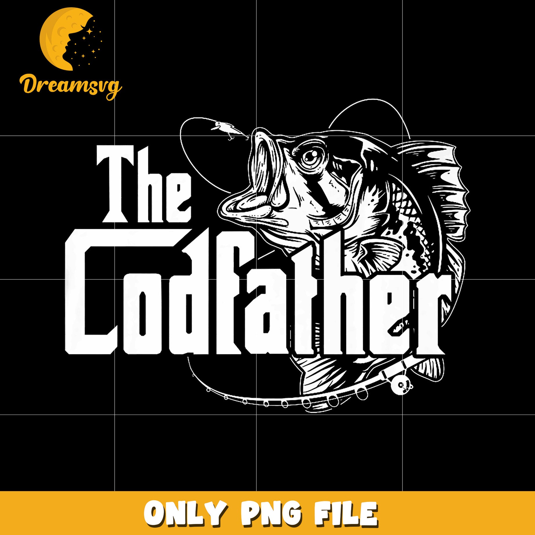 The codfather png, cod fish png, fishing dad png