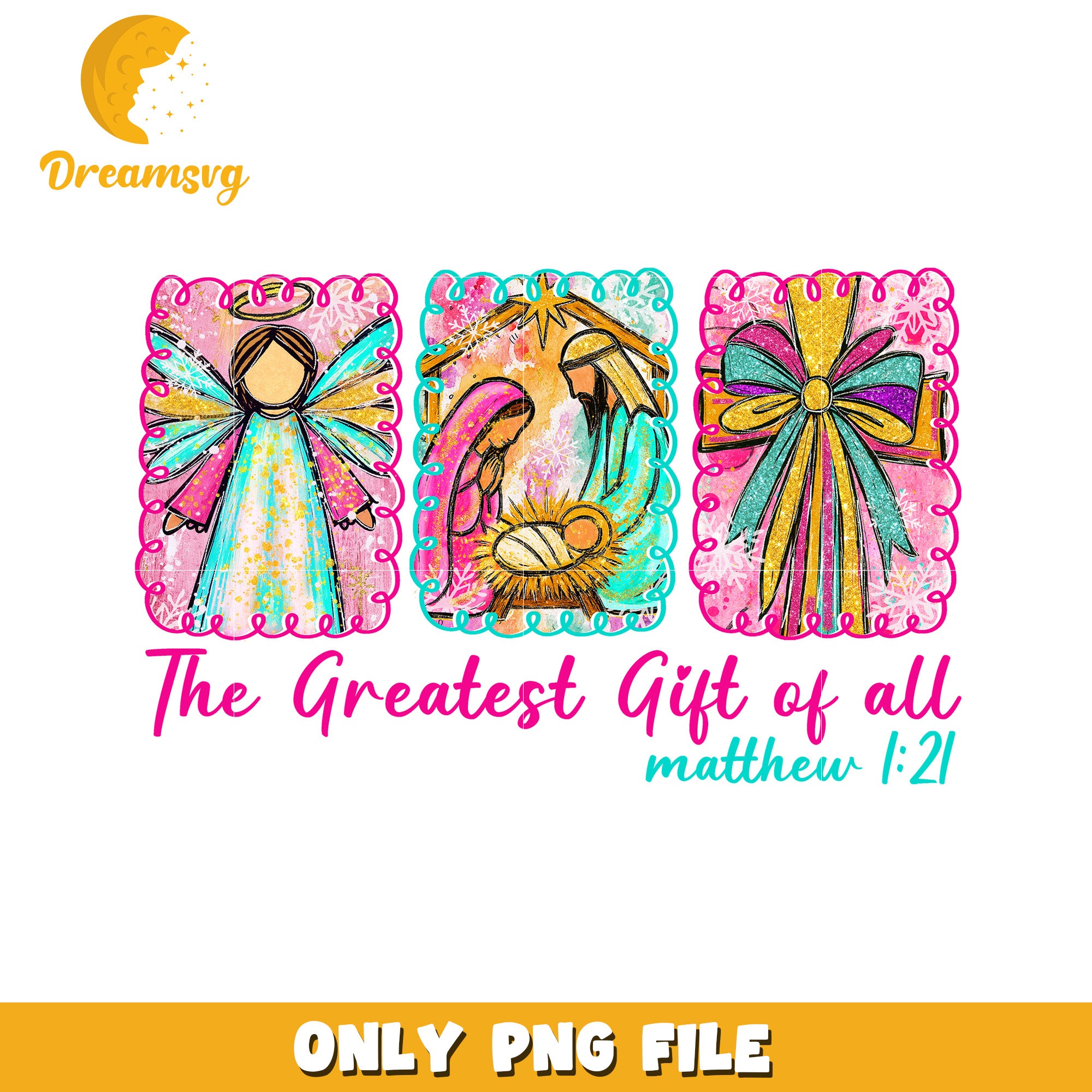 The greatest gift png, christmas​ png, grinch png