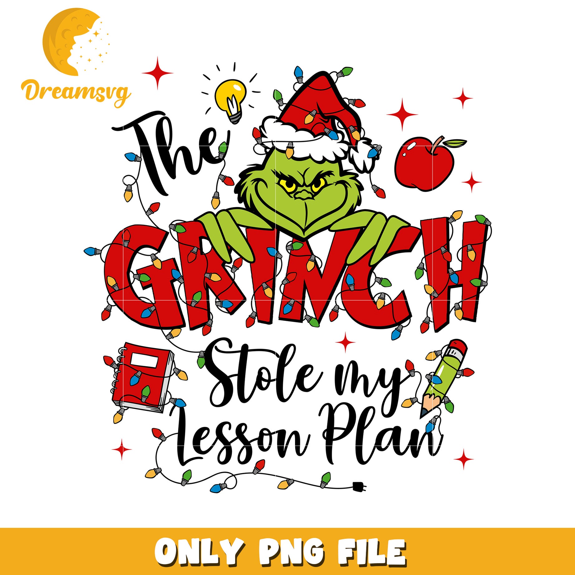 The grinch stole my lesson plan png, grinch smile png, christmas decor png