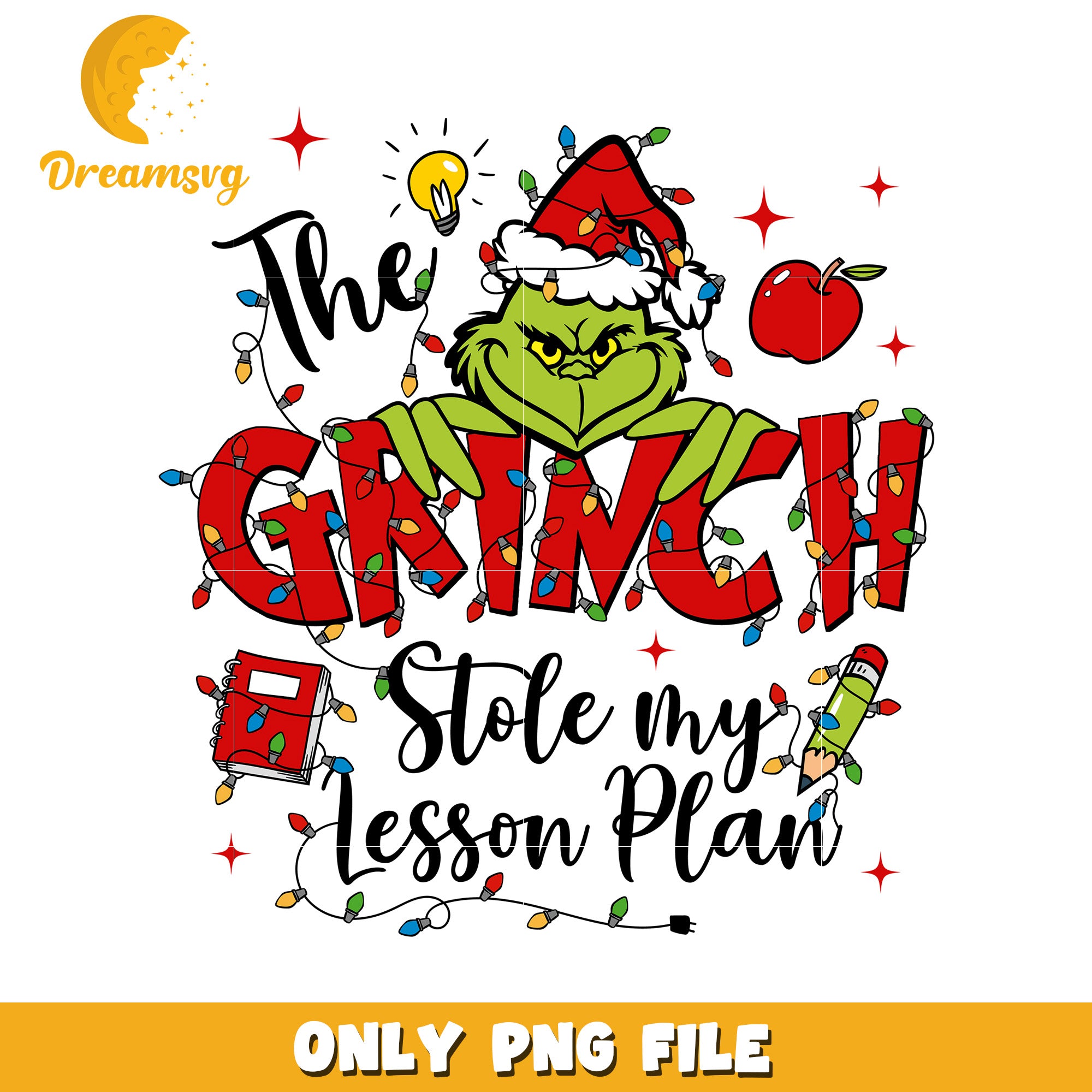 The grinch stole my lesson plan png, grinch smile png, christmas decor png