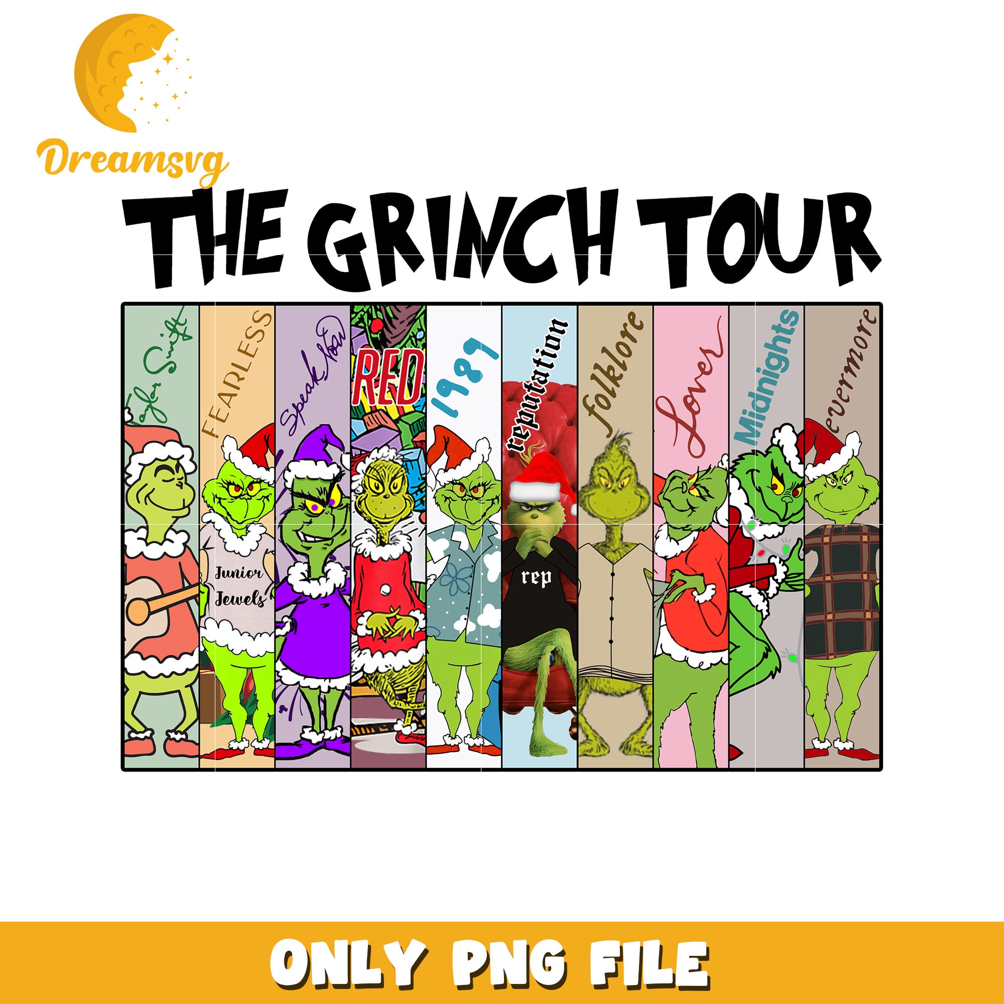 The grinch tour png, grinch designs png, christmas cartoon png