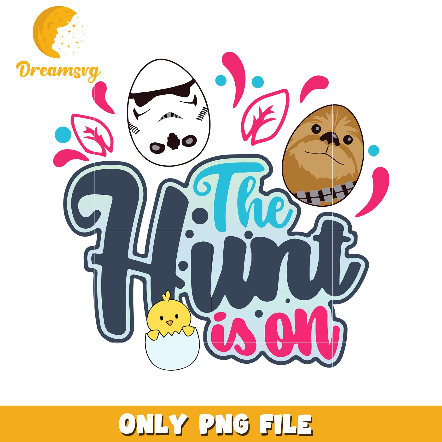 The hunt is on png, easter eggs hunt png, star wars png