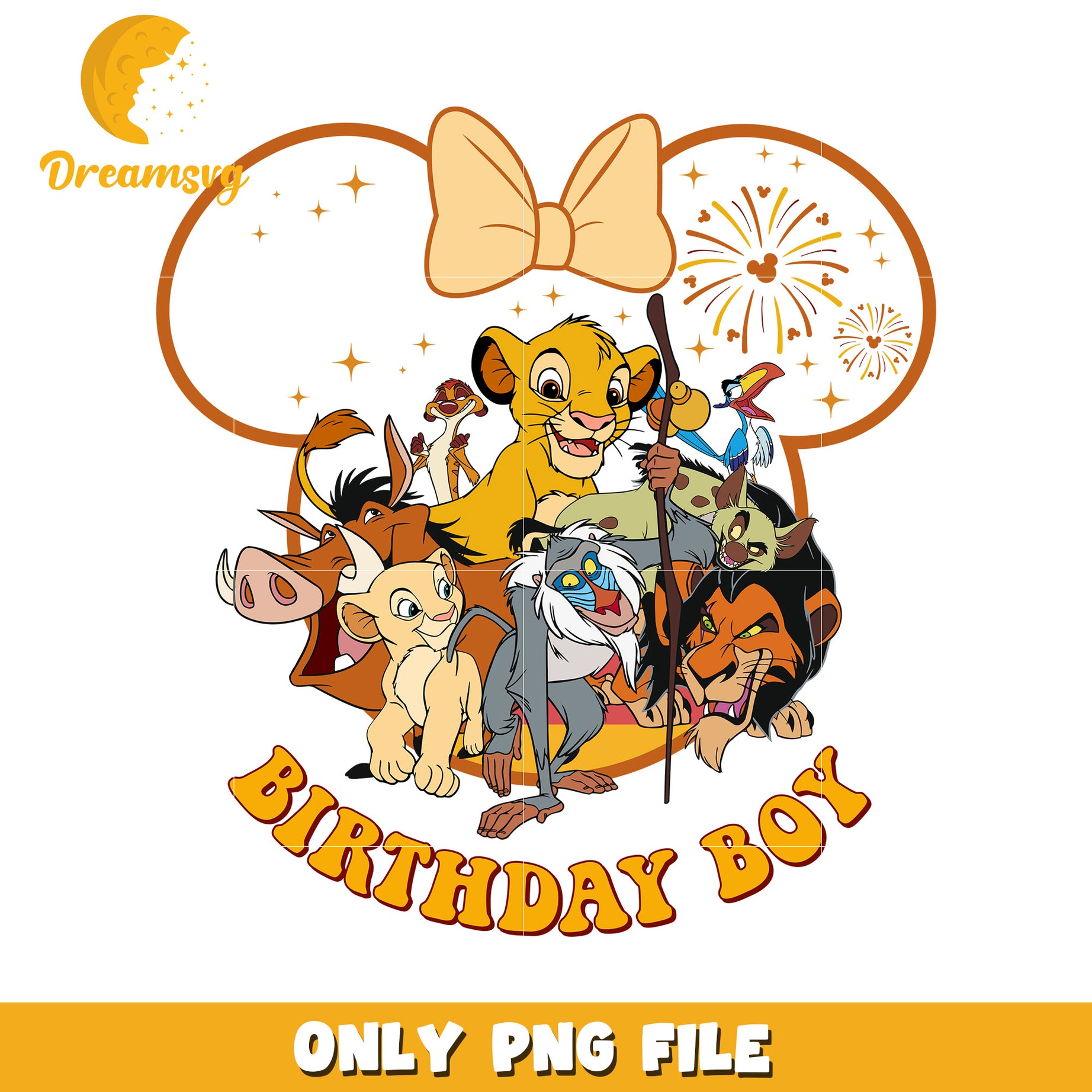 The lion king characters birthday boy png, disney lion king png
