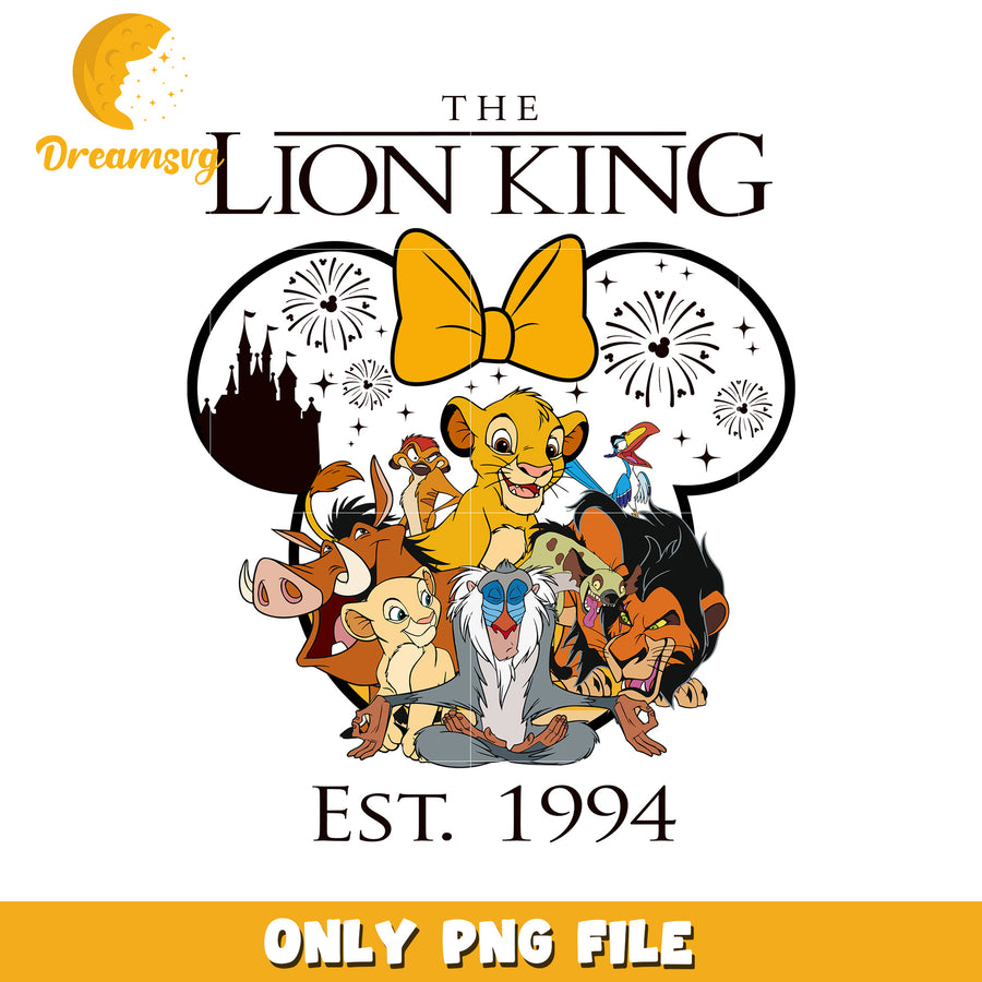 The lion king characters est 1994 png, simba design png, nala design png
