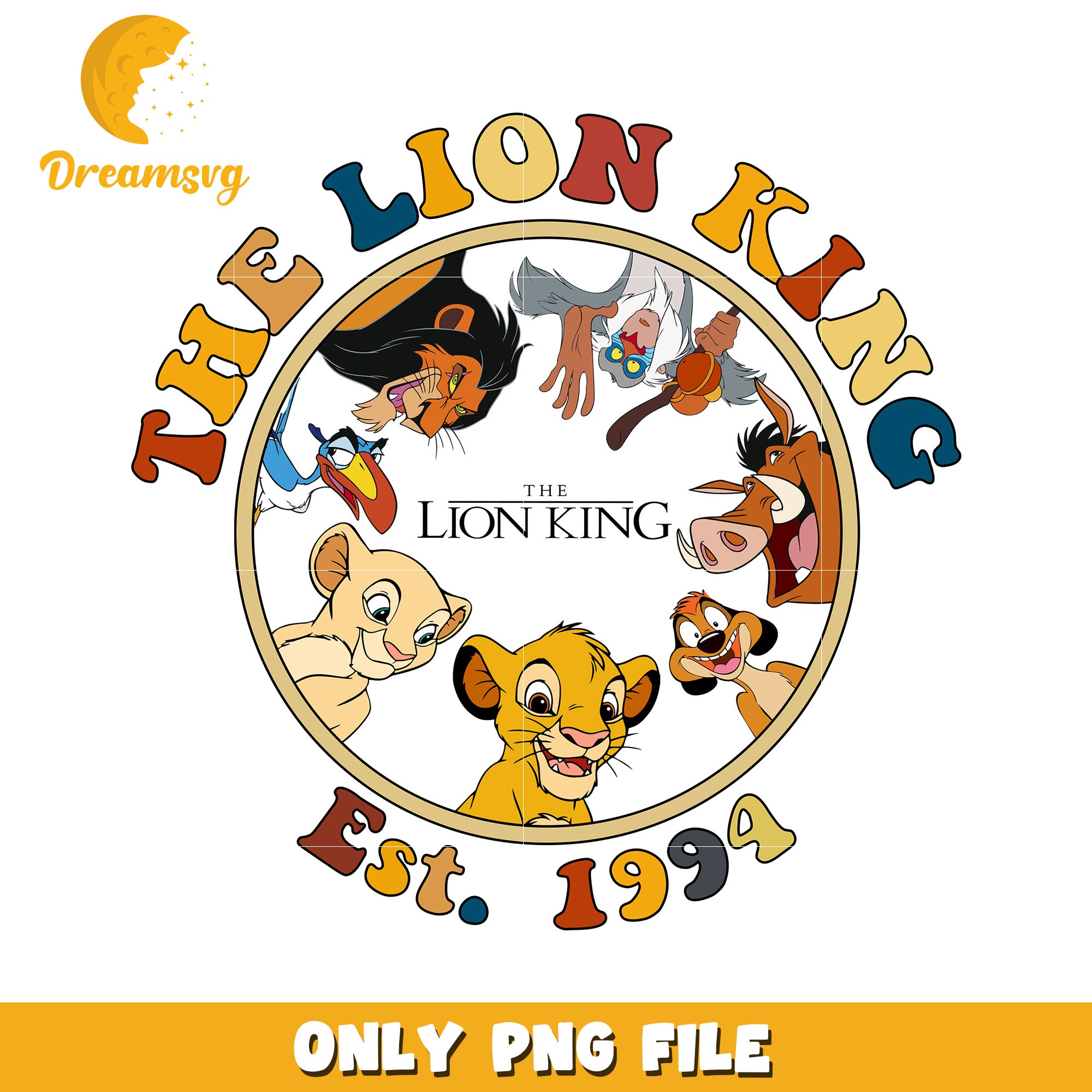 The lion king characters est 1994 png, simba png, the lion king movie png
