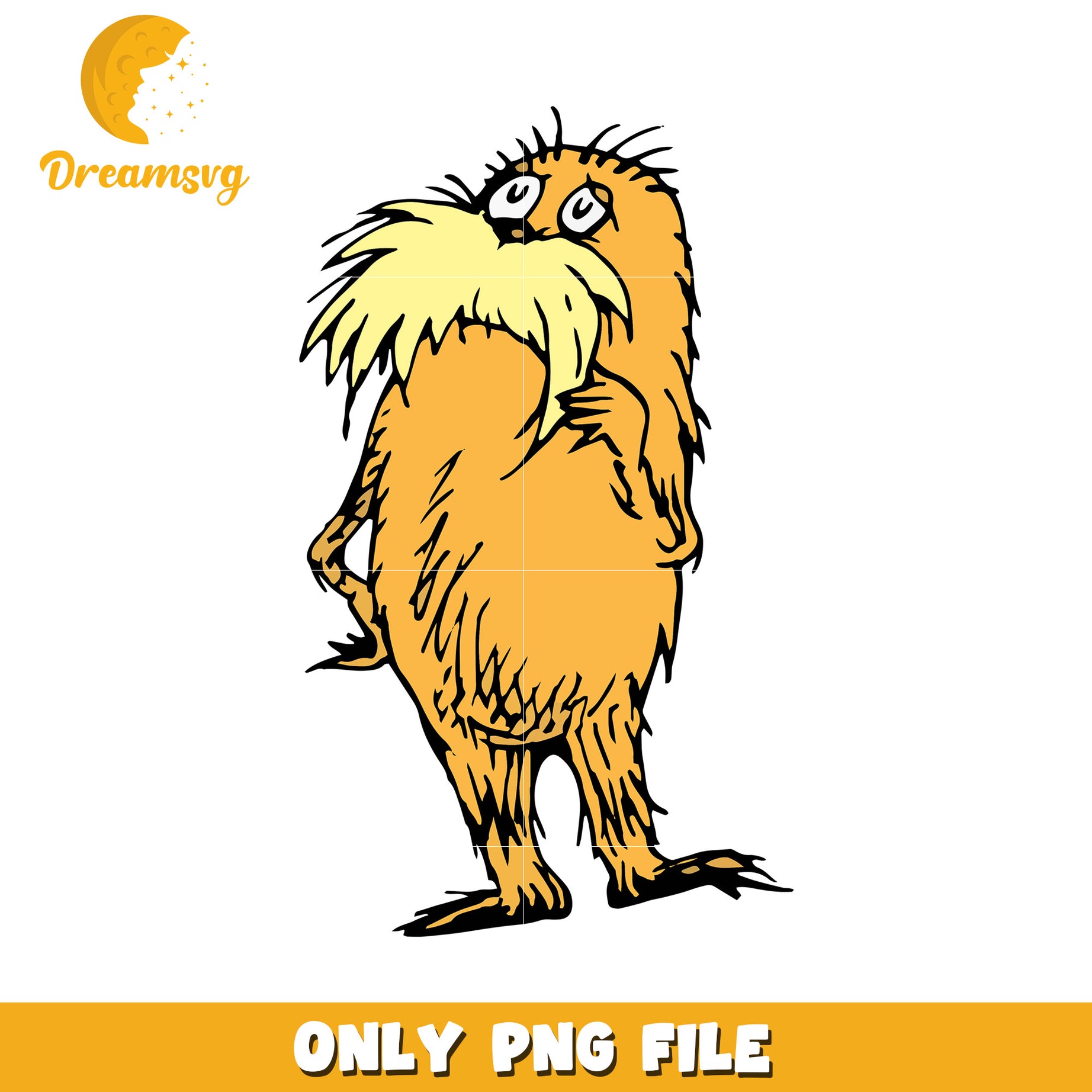 The lorax dr seuss character png, dr seuss png, lorax character png