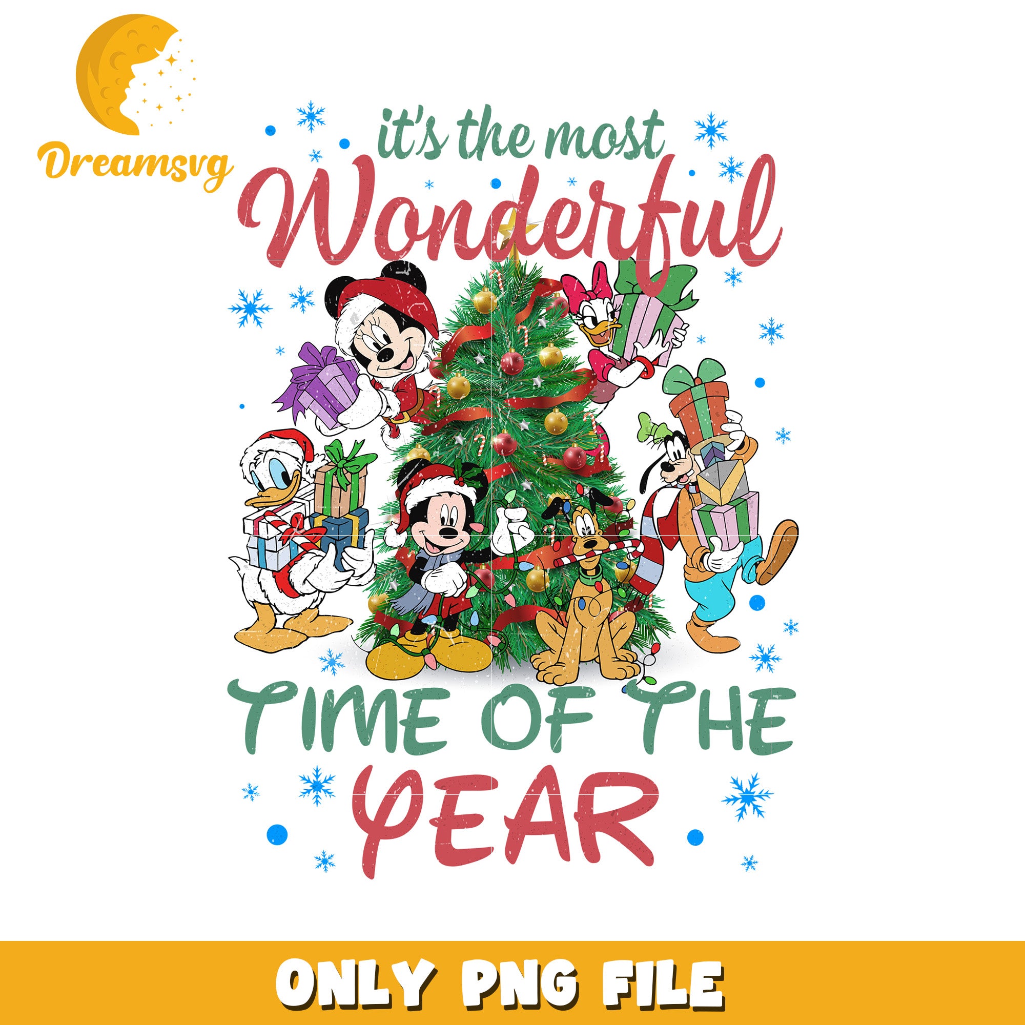 The moset wonderful time of the year png, mickey mouse png, christmas png
