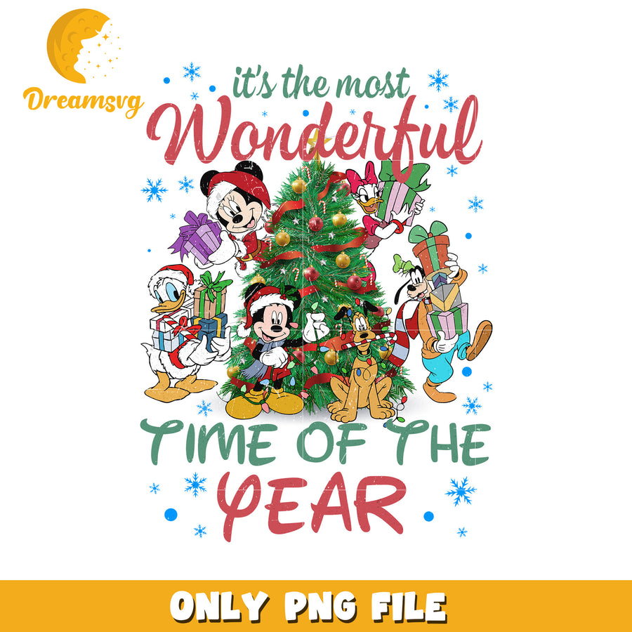 The moset wonderful time of the year png, mickey mouse png, christmas png