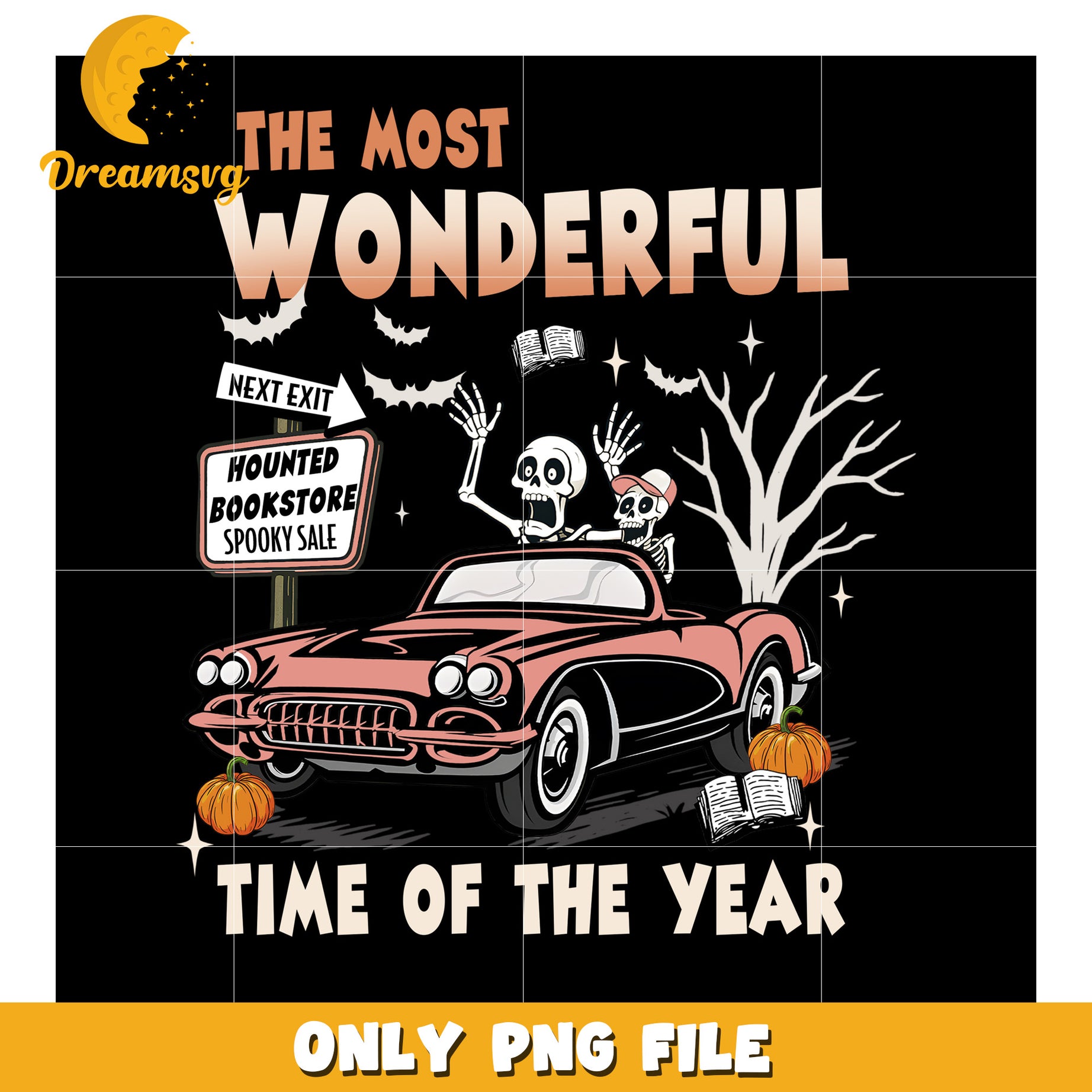 The most wonderful time of the year png, halloween decor png, halloween season​ png