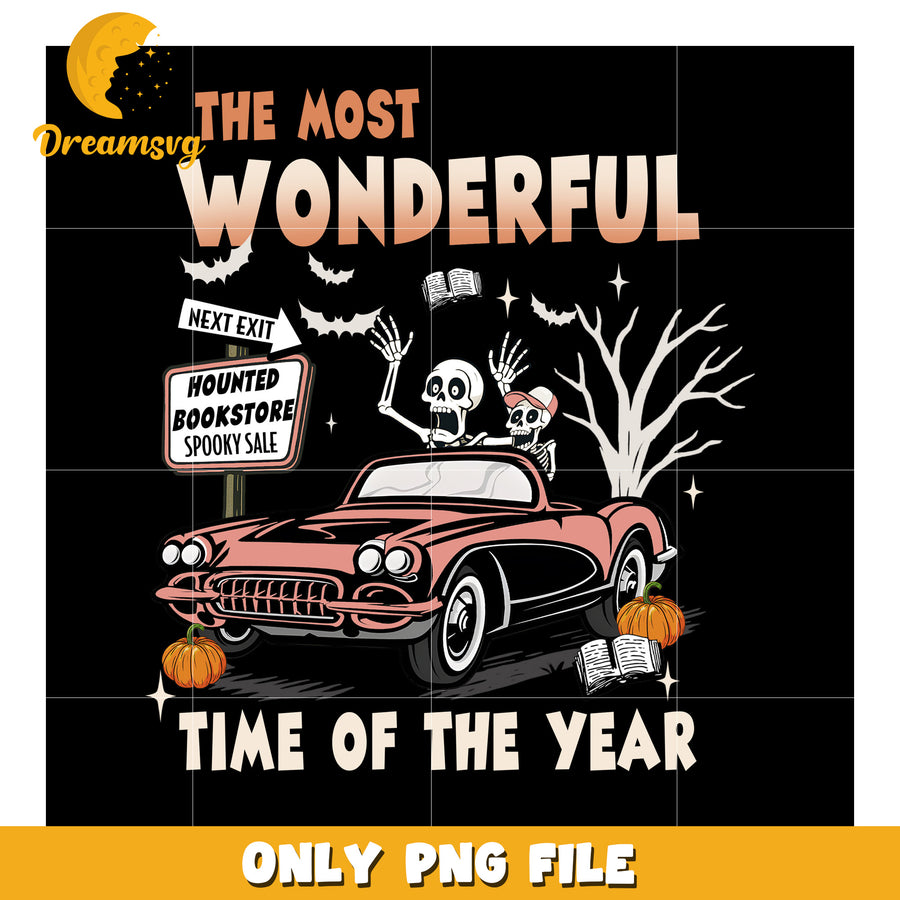 The most wonderful time of the year png, halloween decor png, halloween season​ png