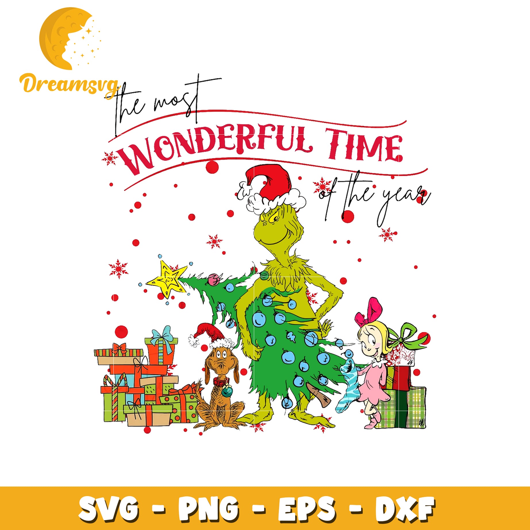 The most wonderful time of the year svg, dr seuss characters svg