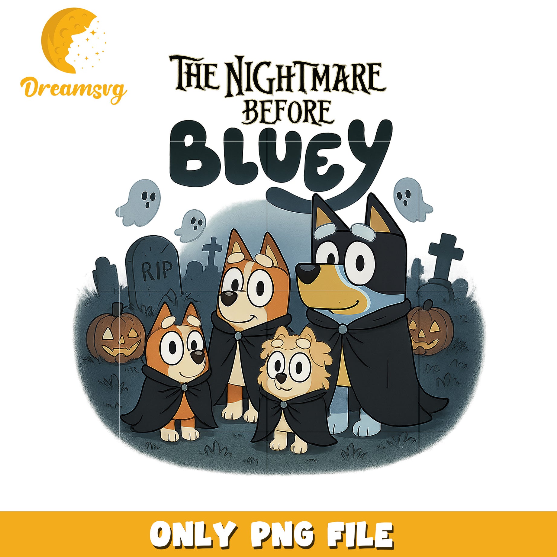 The nightmare beefire bluey halloween png, spirit halloween png, trick or treat png