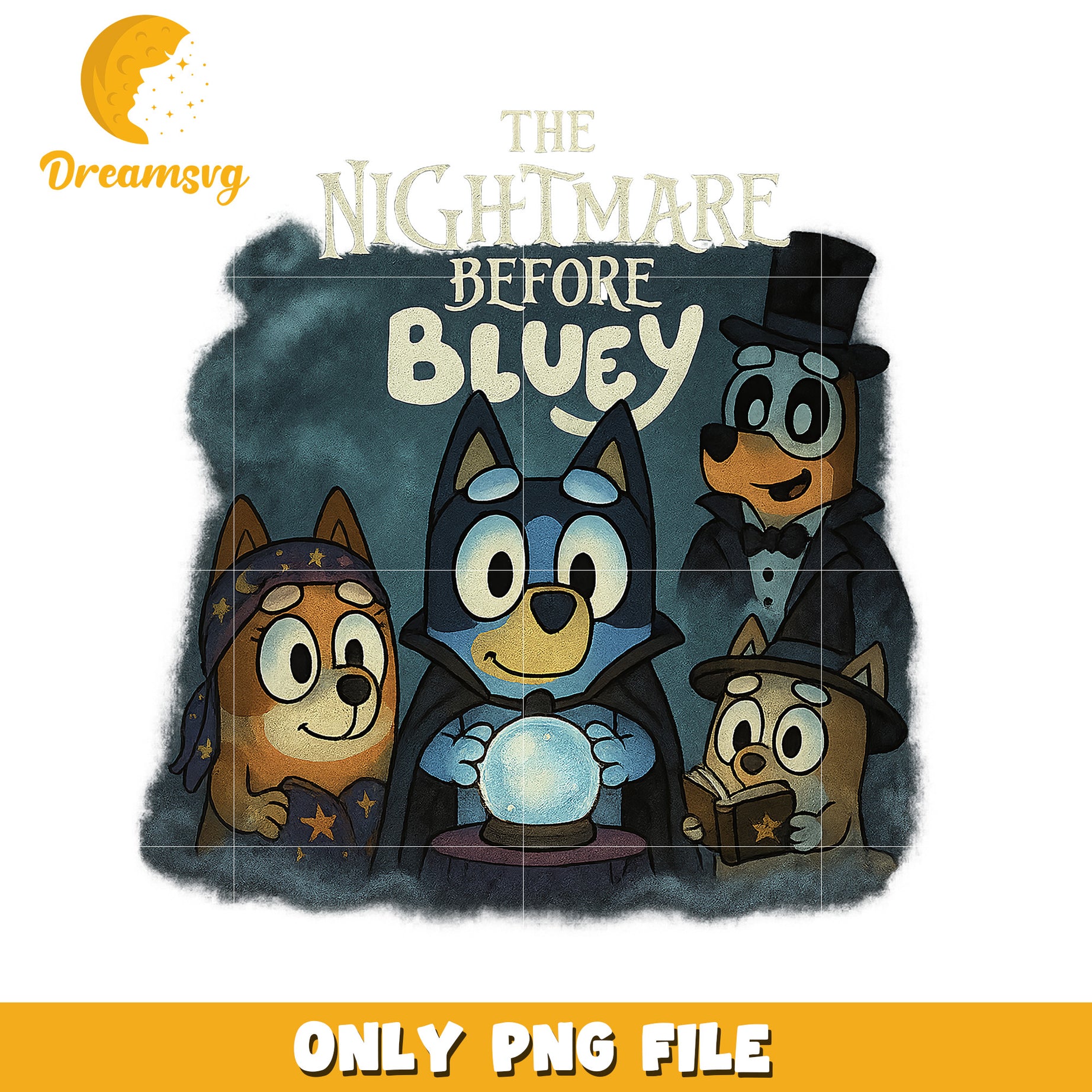 The nightmare before bluey png, bluey halloween png, halloween toys png