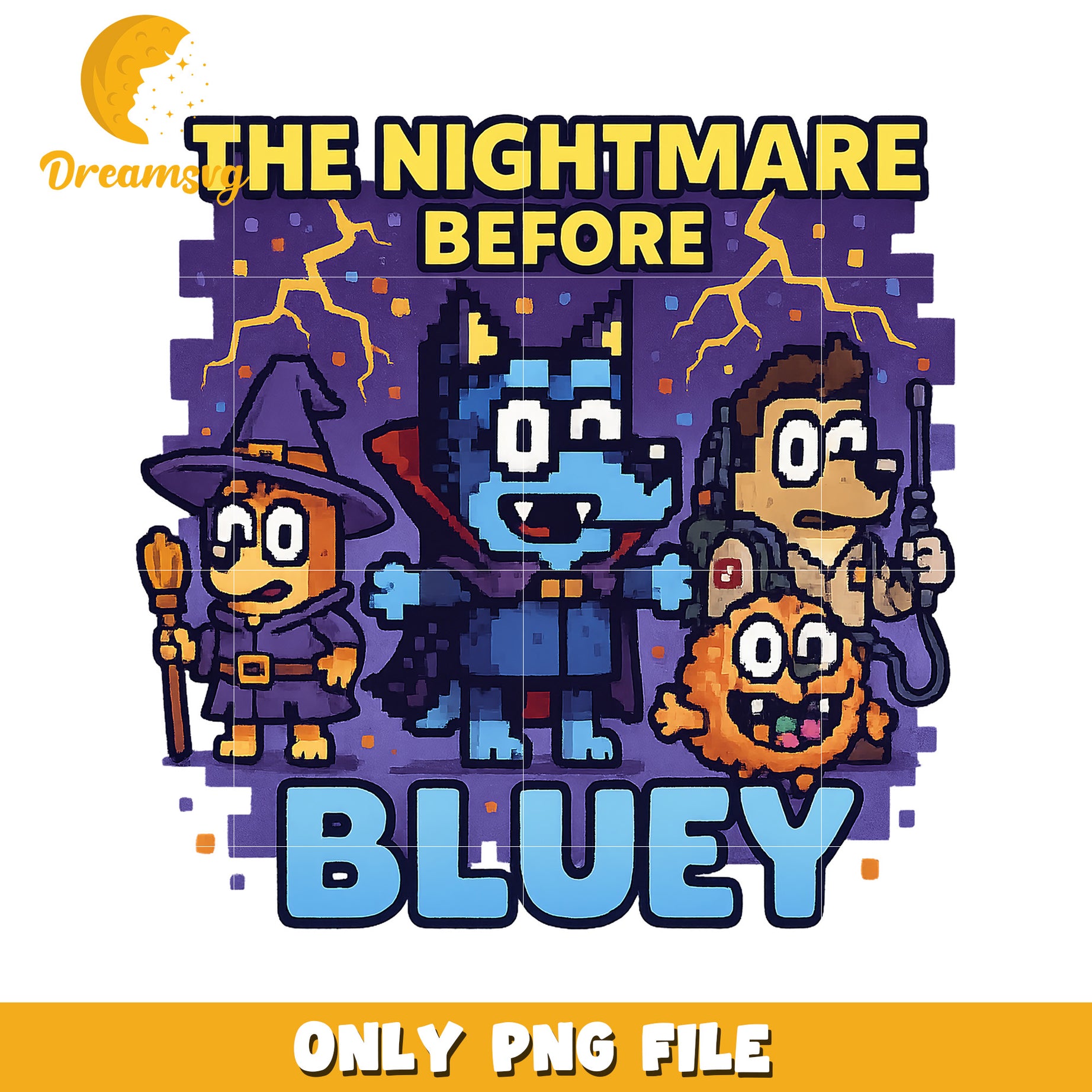 The nightmare bluey png, bluey halloween png, halloween toys png