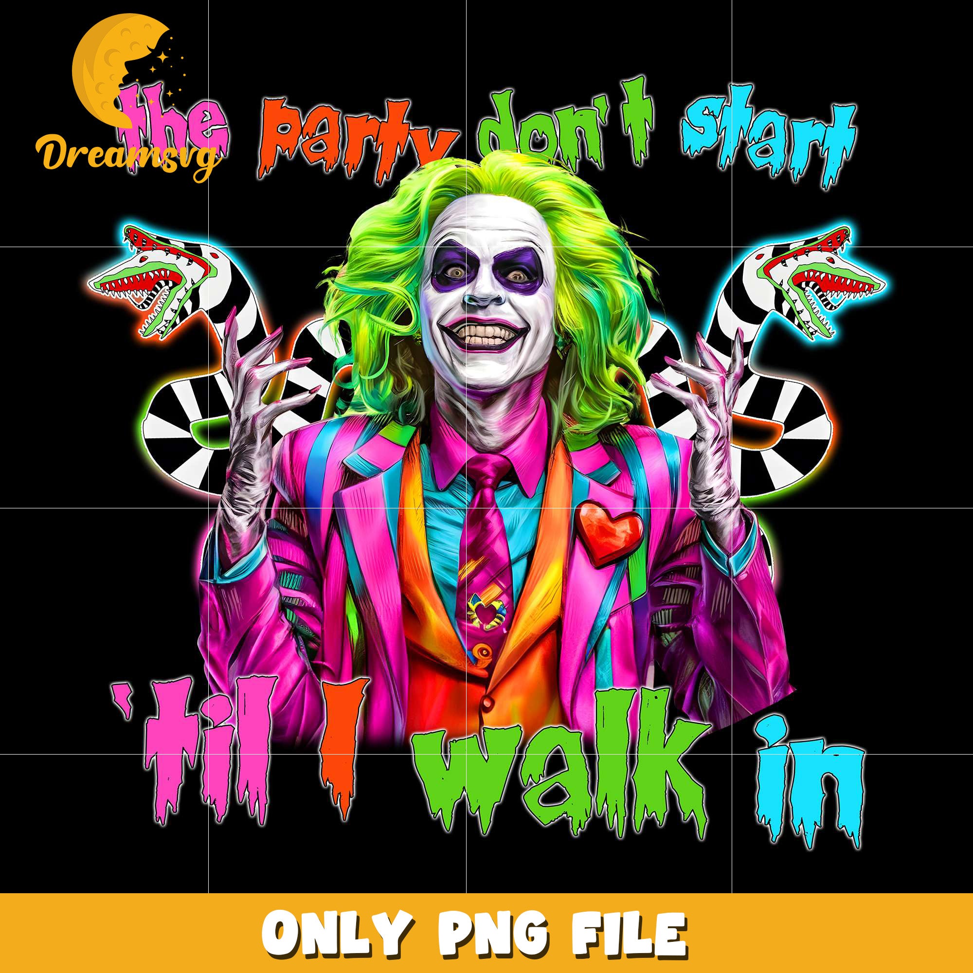 The party dont start till i walk in png, happy halloween​​​ png, halloween toys​ png