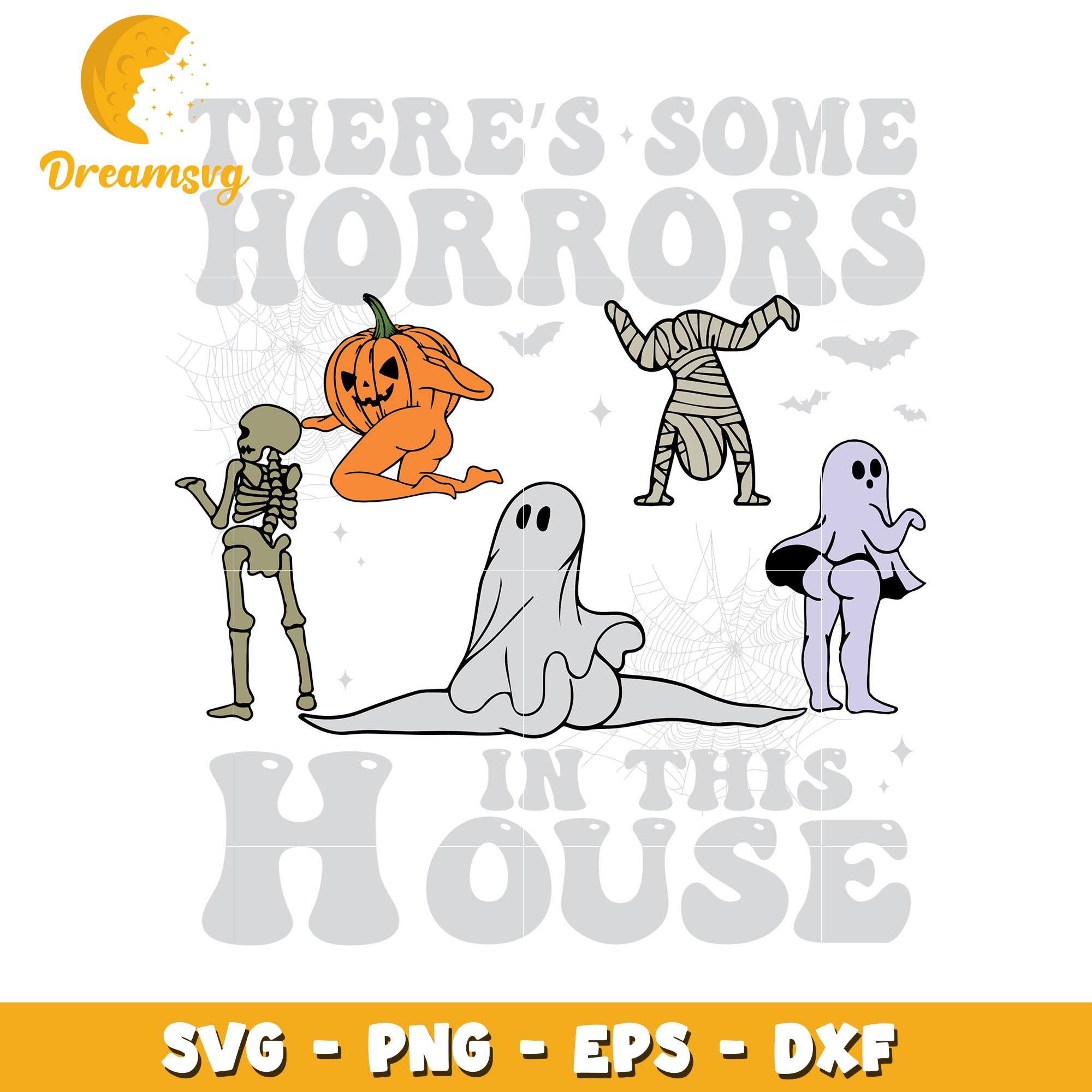 There's some horrors in this house svg, Halloween horrors friends svg