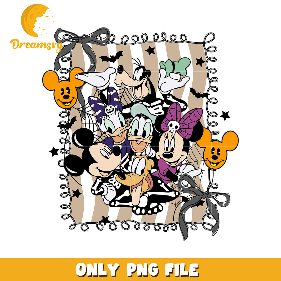 The sensasional six png, halloween cartoon png, halloween characters png
