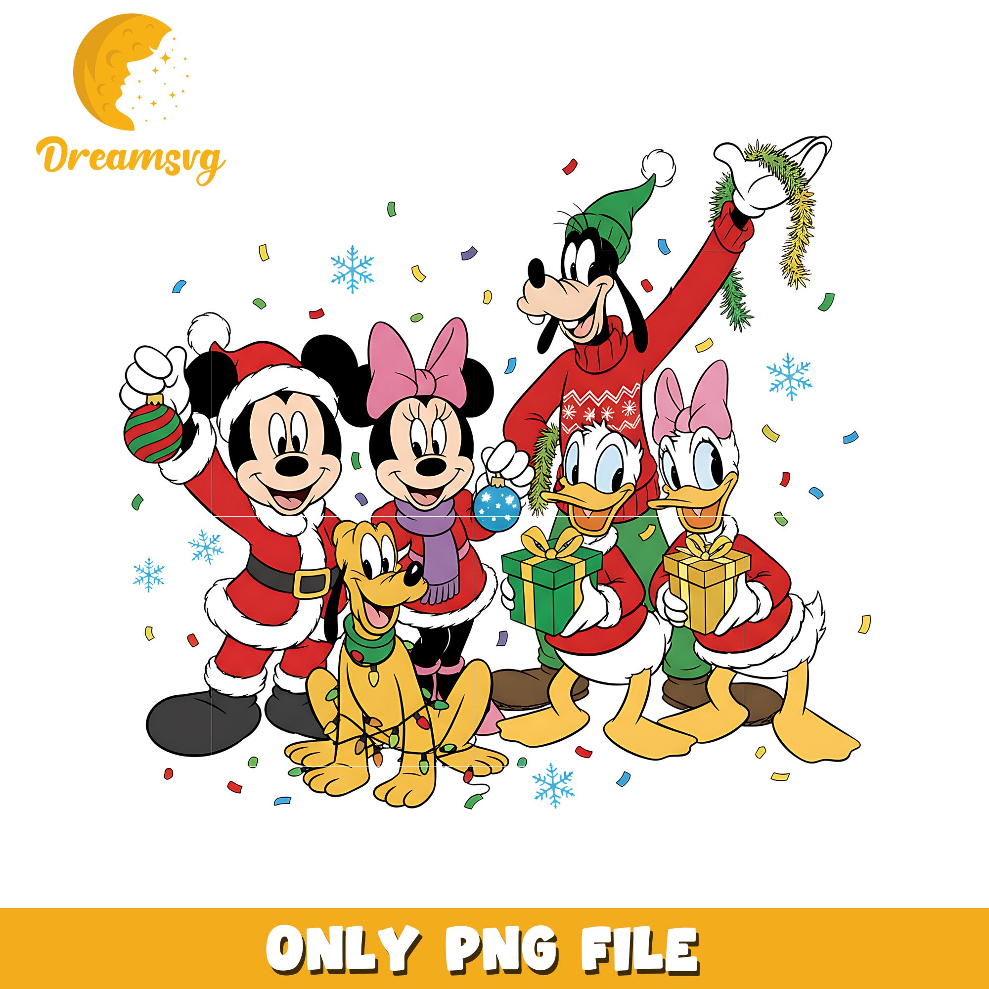 The sensational six png, christmas​​​ season png, disney png
