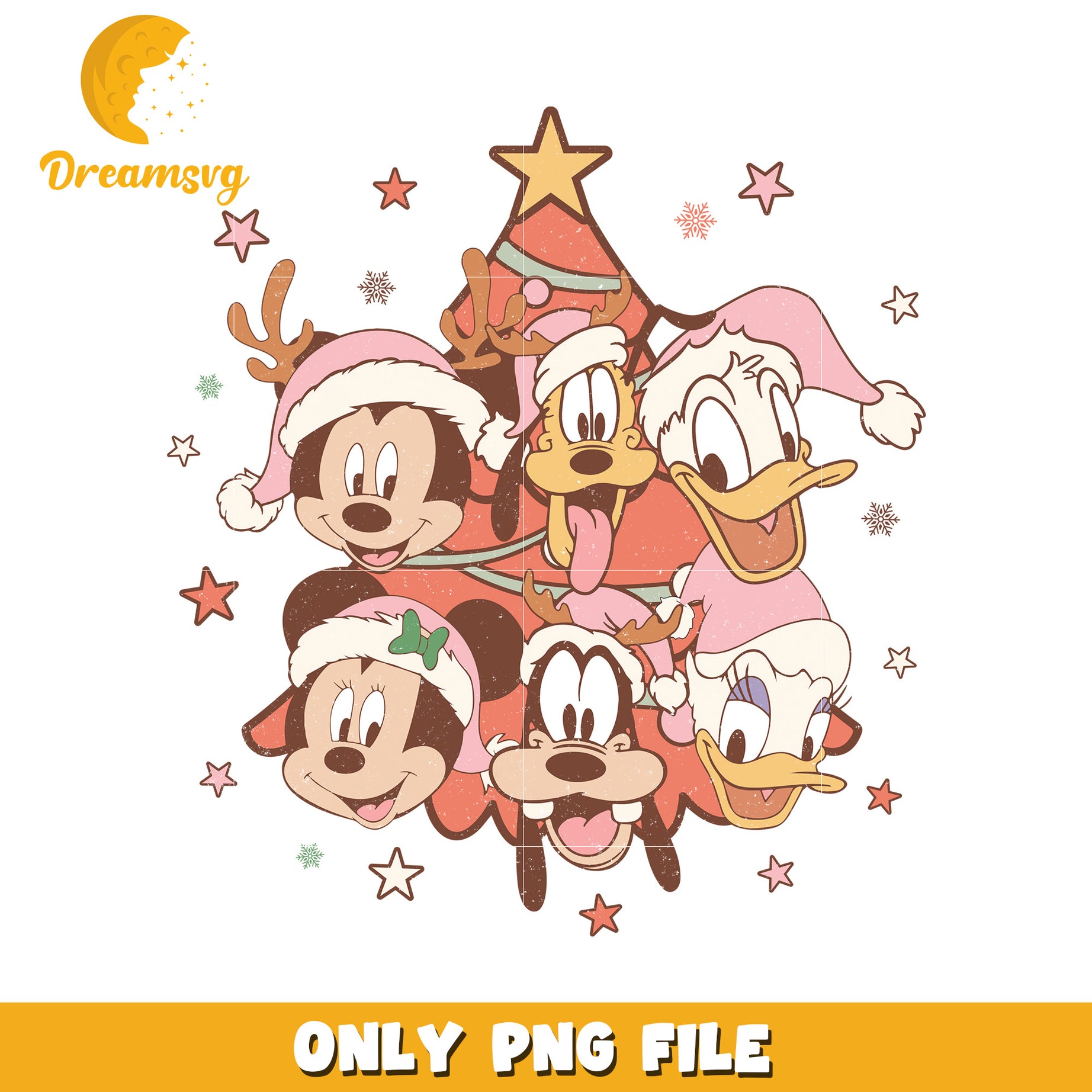 The sensational six png, disney joy png, christmas vibes png