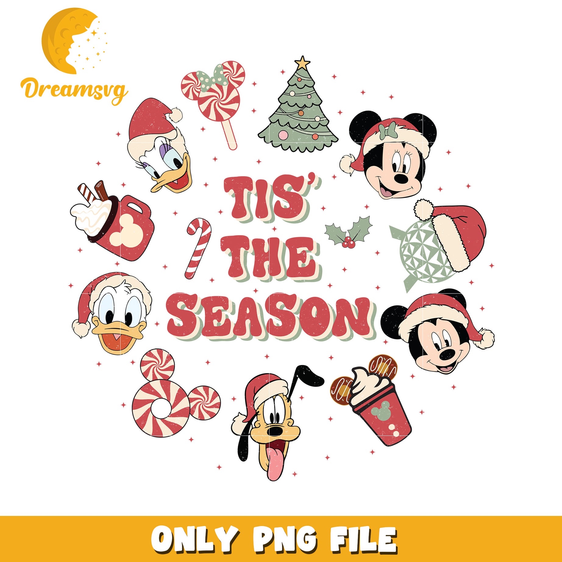 The sensational six png, mickey mouse png, christmas png