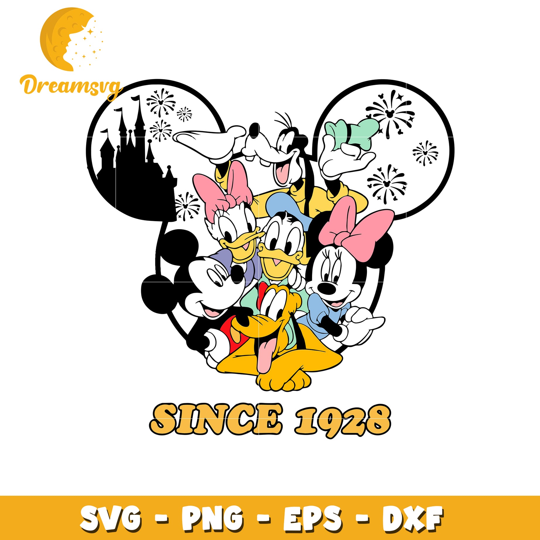 The sensational six svg, disney movies svg, cute characters svg