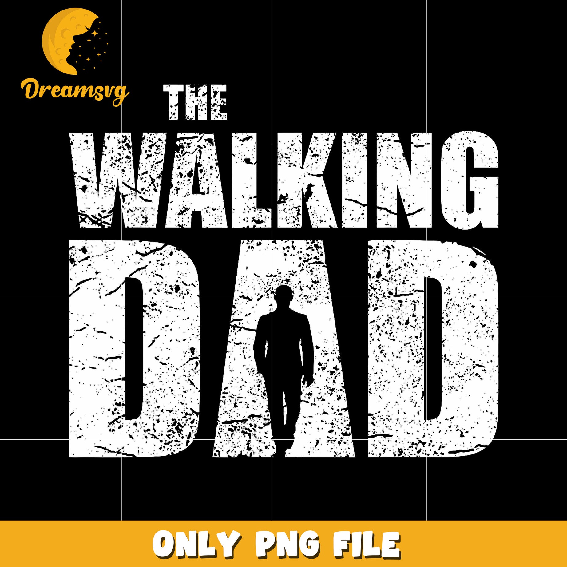 The walking dad design png, walking dead parody png, funny dad png
