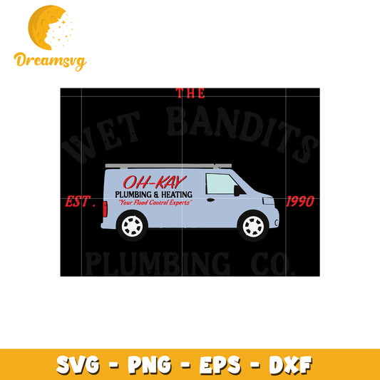The wet bandits plumbing co est 1990 svg, bandits svg, plumbing svg