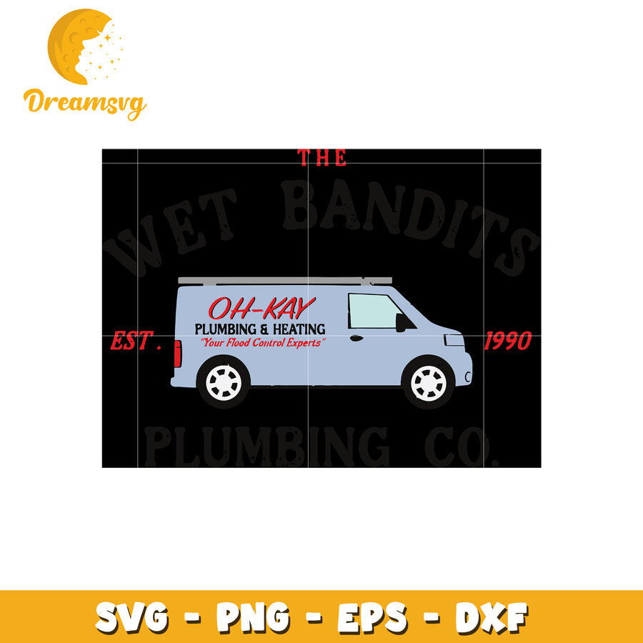 The wet bandits plumbing co est 1990 svg, bandits svg, plumbing svg