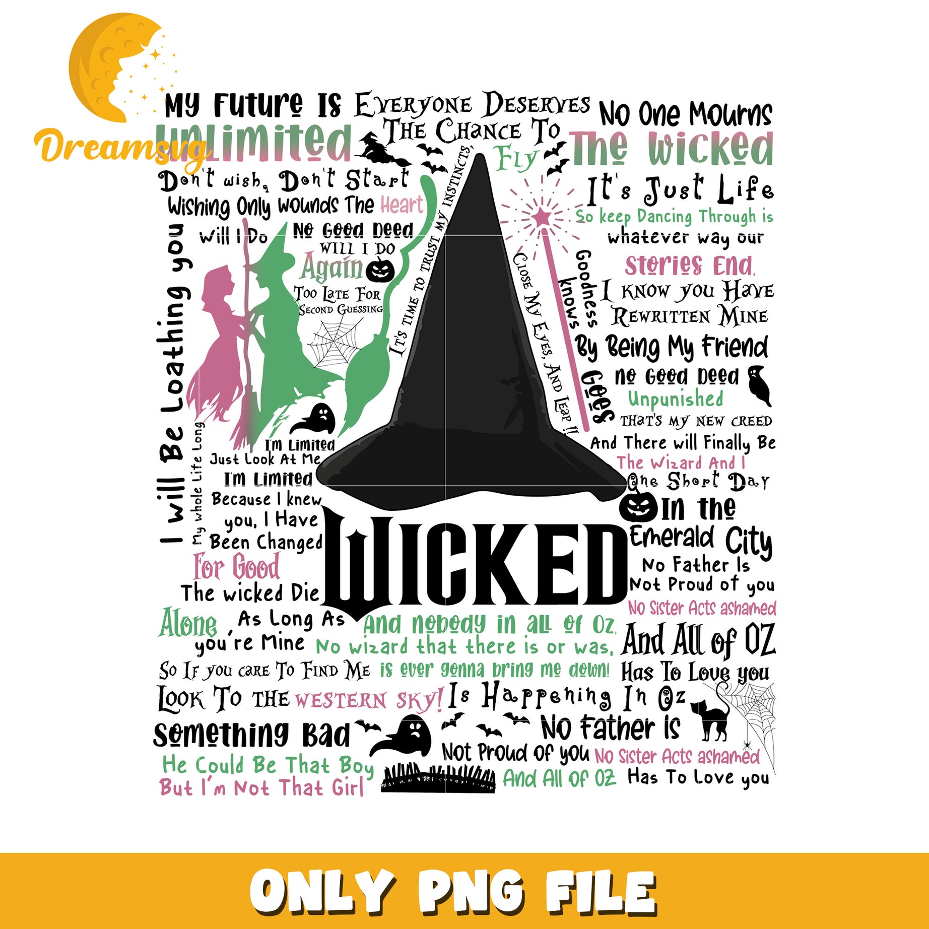 The wicked movie quotes png, wicked quotes png, movies png