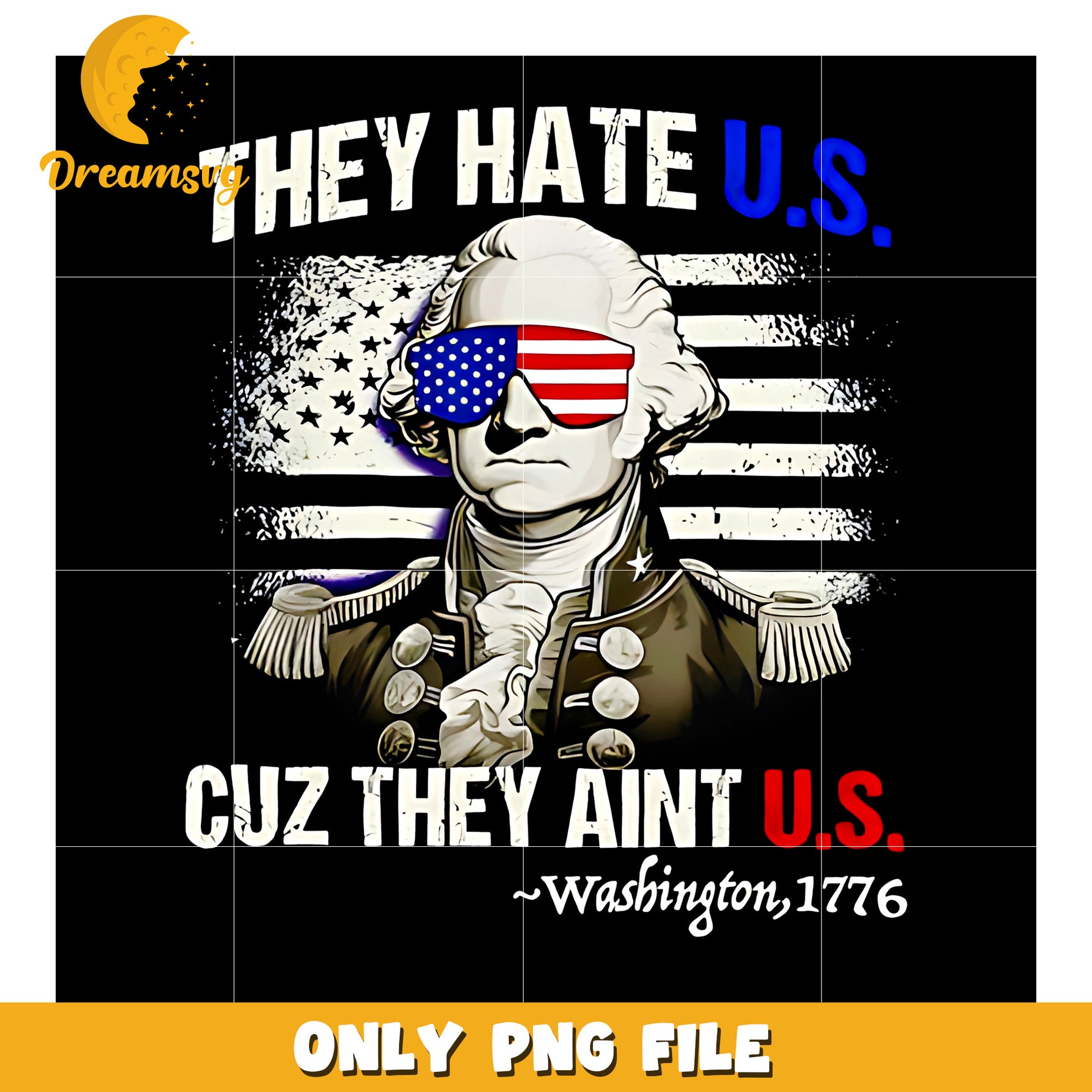 They ahte us cus they aint us png, bold quote png, american pride png