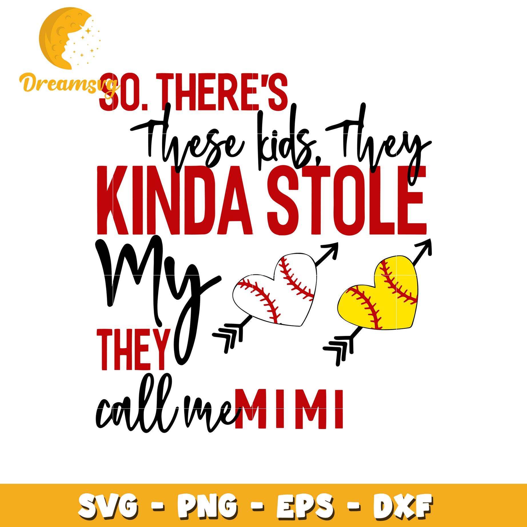 They kinda stole my heart svg, baseball svg, heart shape svg