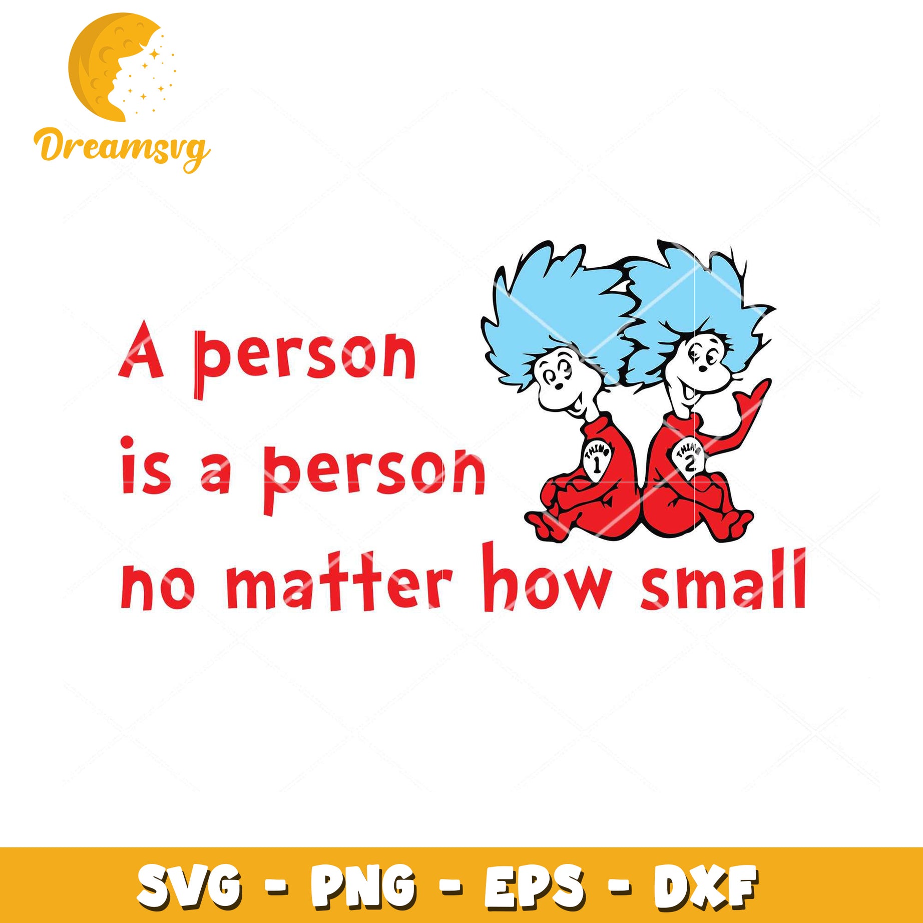 Thing 1 2 SVG Quote Instant Download