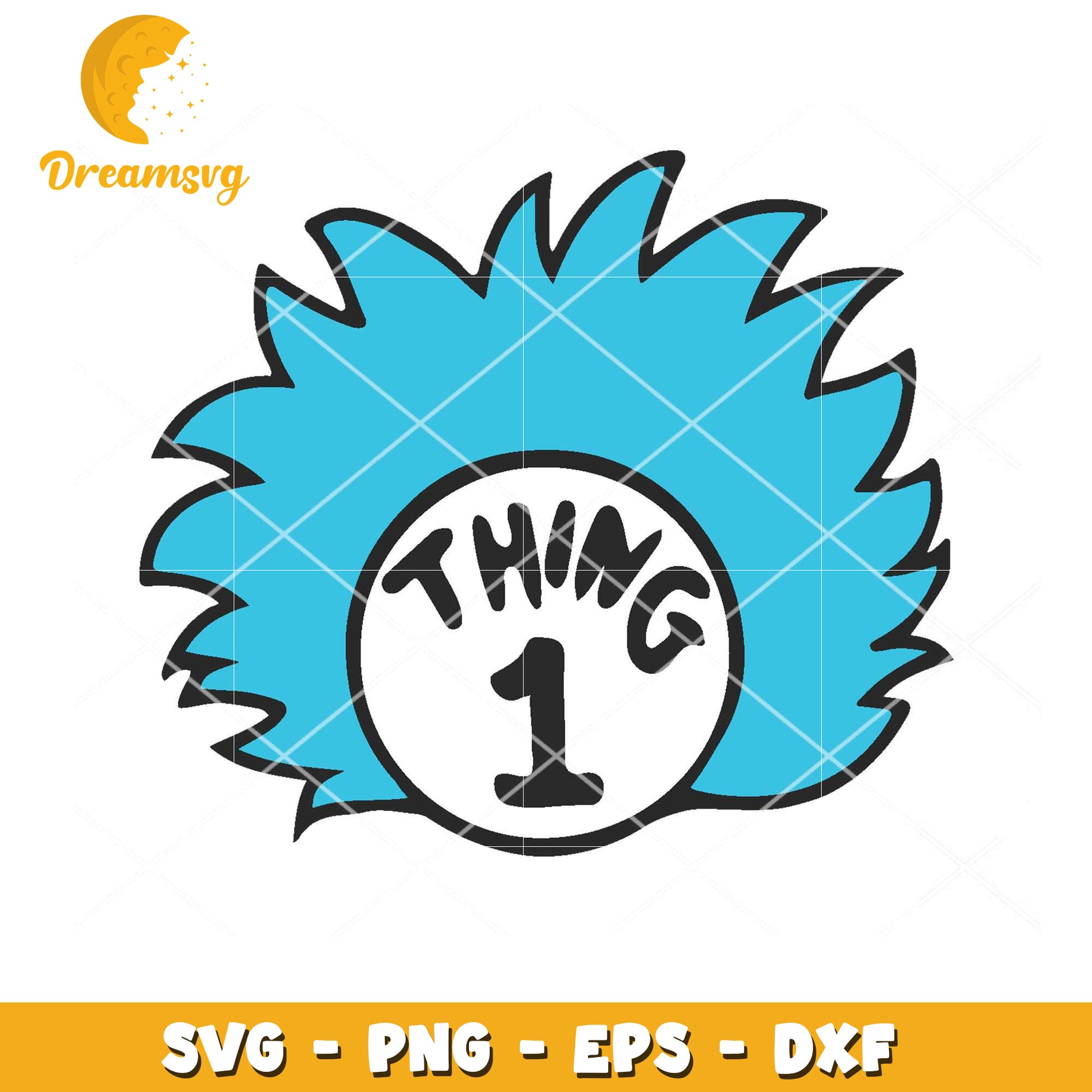 Thing 1 SVG File for Fun Crafts and DIY Projects Download Now