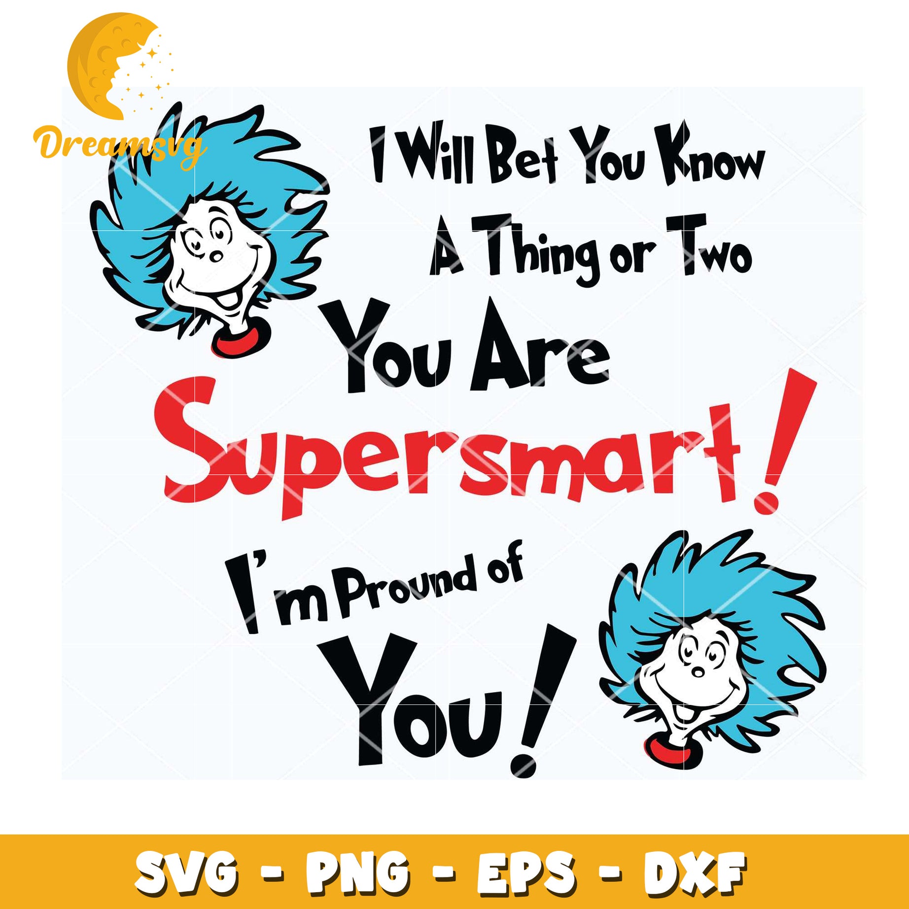 Thing 1 & 2 Supersmart SVG