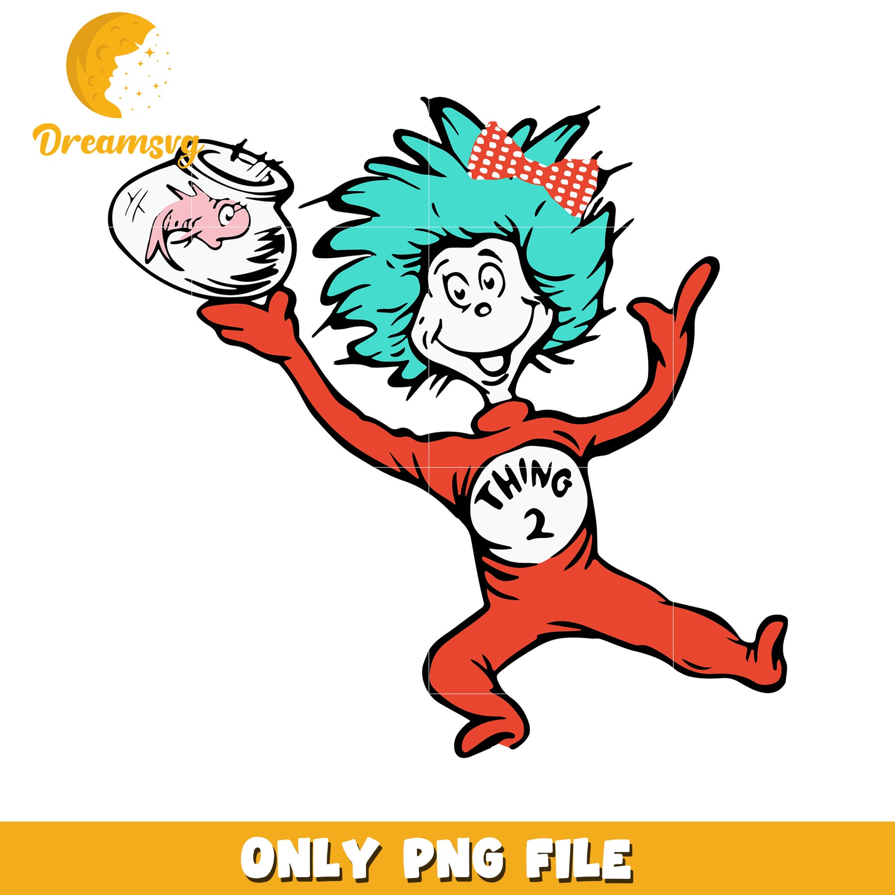 Thing 2 PNG Cat in the Hat Printable